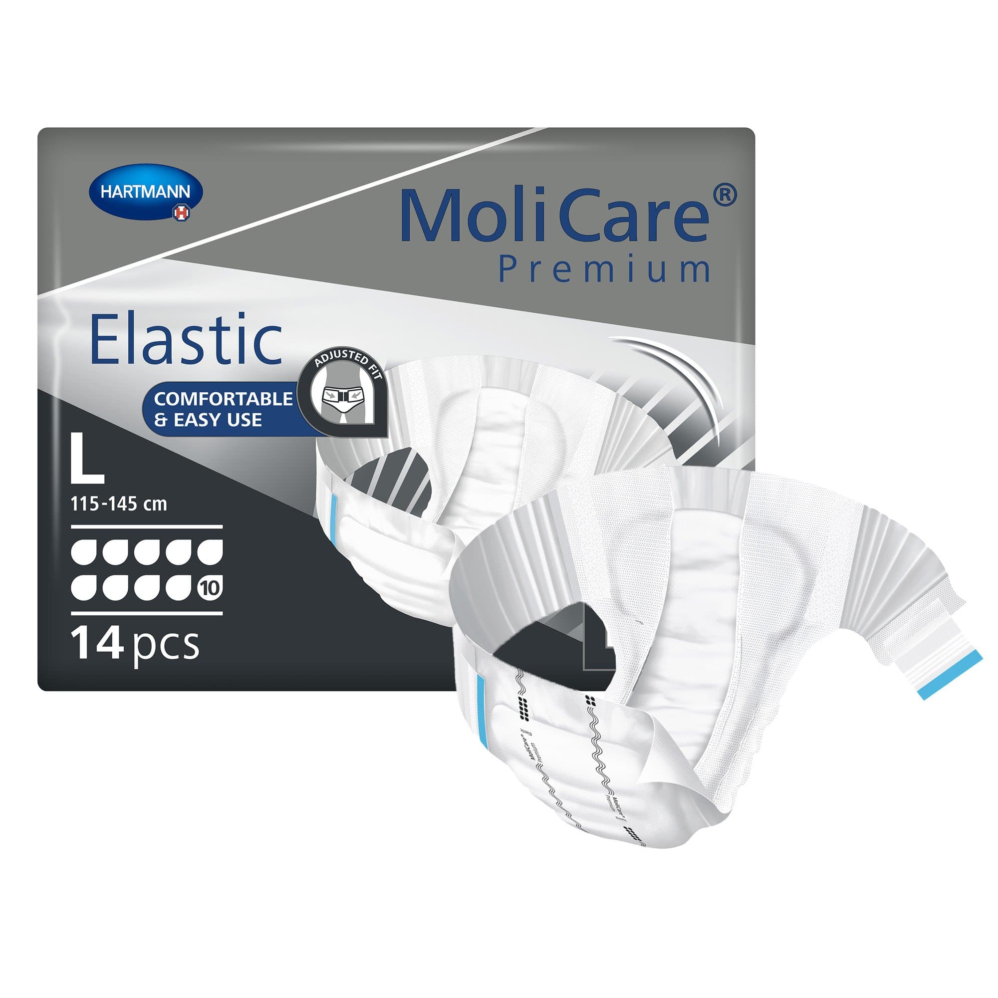 Picture of MoliCare Premium Elastic 10 Drop Absorbency Incontinence Briefs, Large