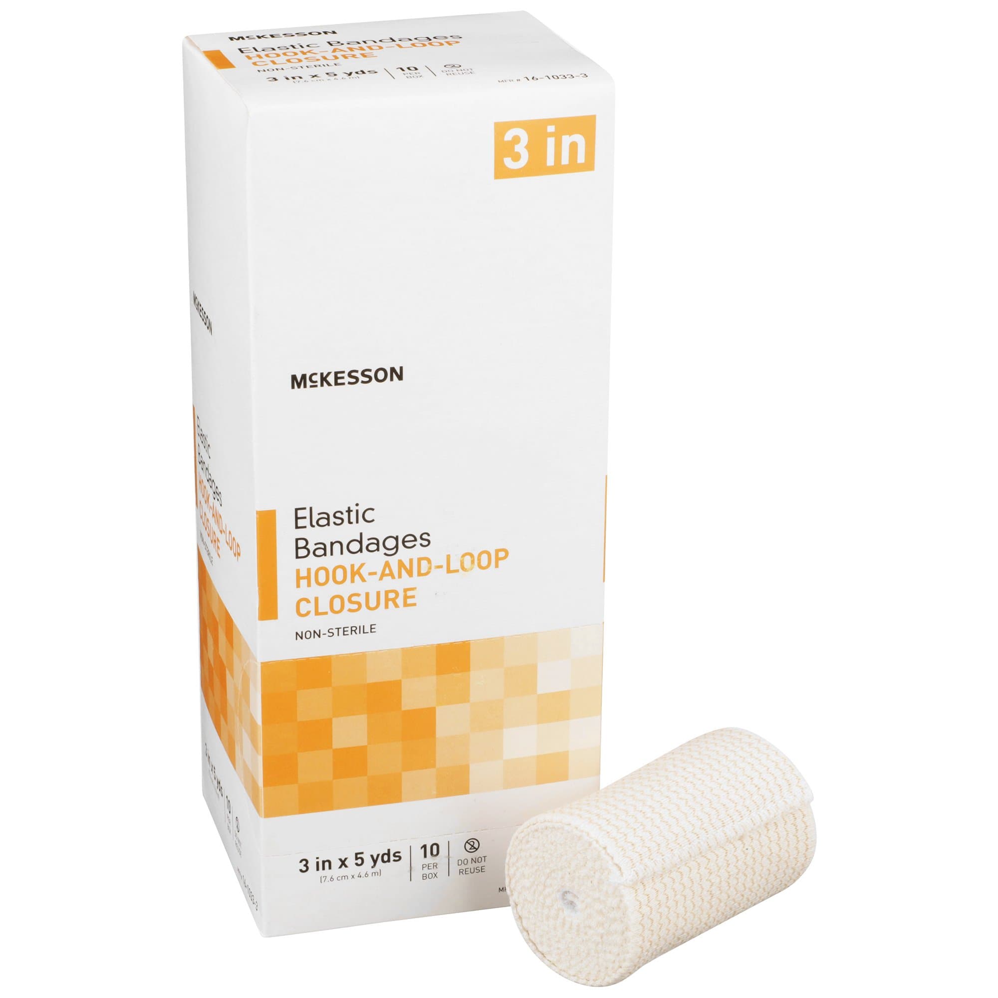 Picture of McKesson Hook and Loop Closure Elastic Bandage, 3 Inch x 5 Yard