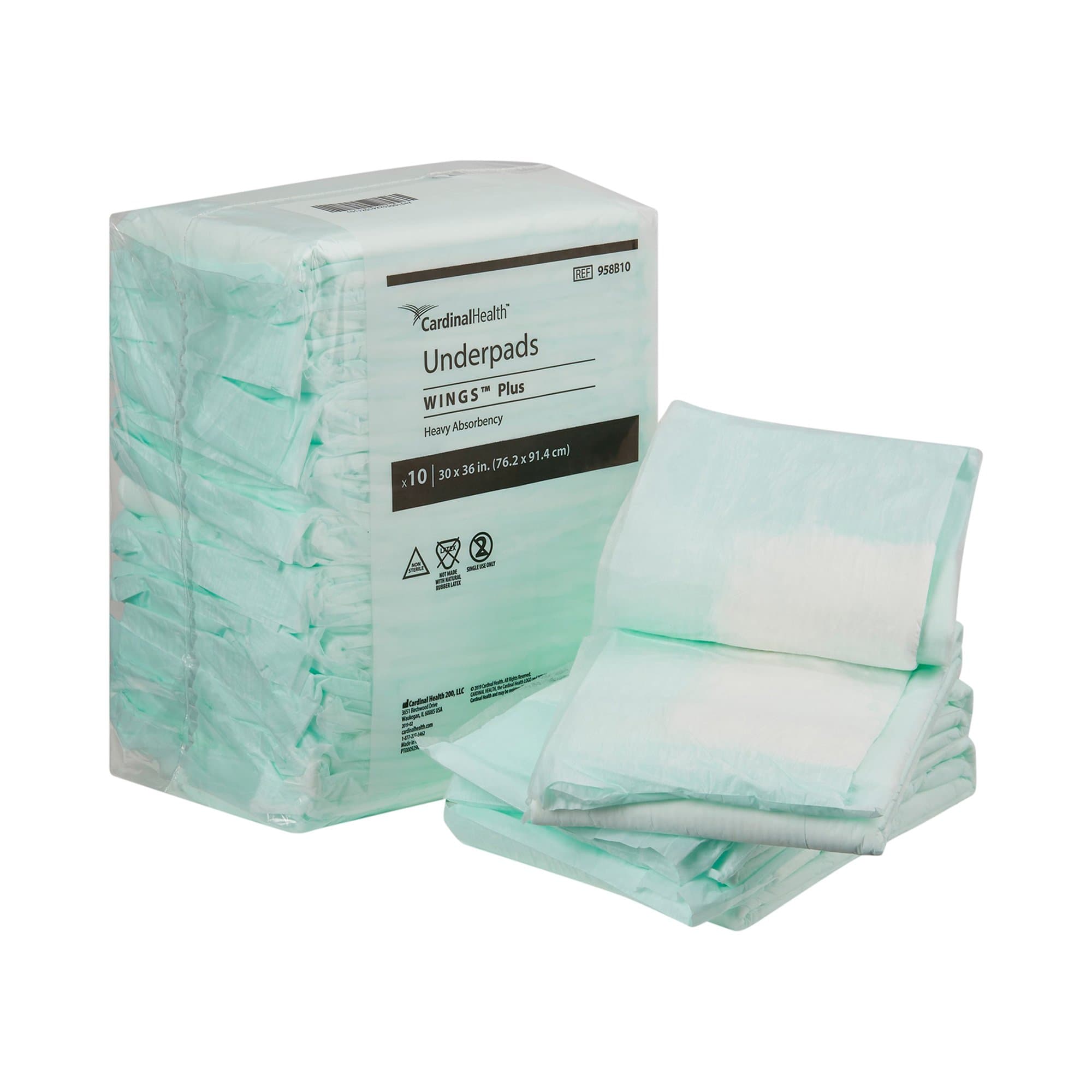 Picture of WingsTM Plus Heavy Absorbency Underpads, 30 X 36 Inch