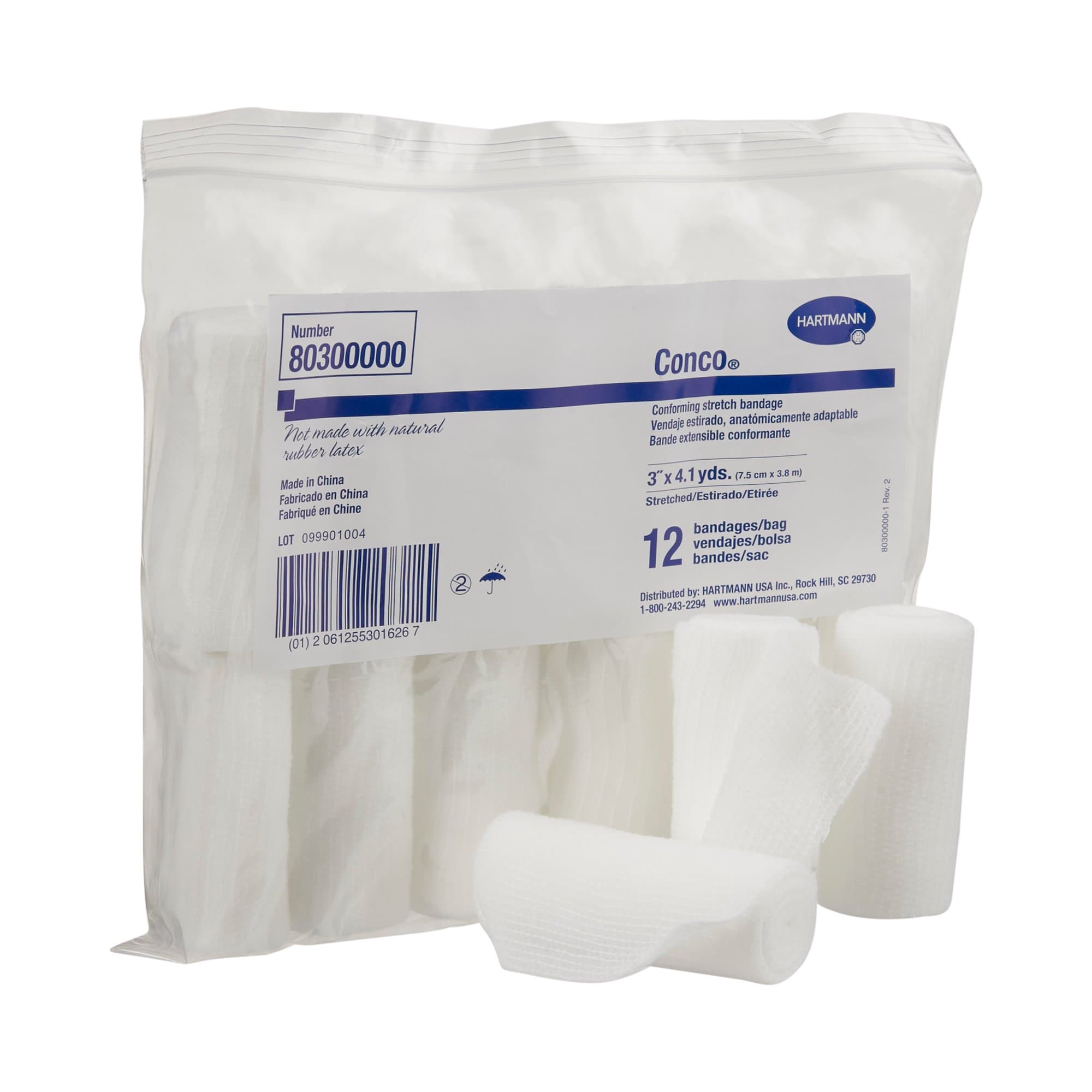Picture of Conco Conforming Bandage, 3 Inch x 4-1/10 Yard, 1-Ply