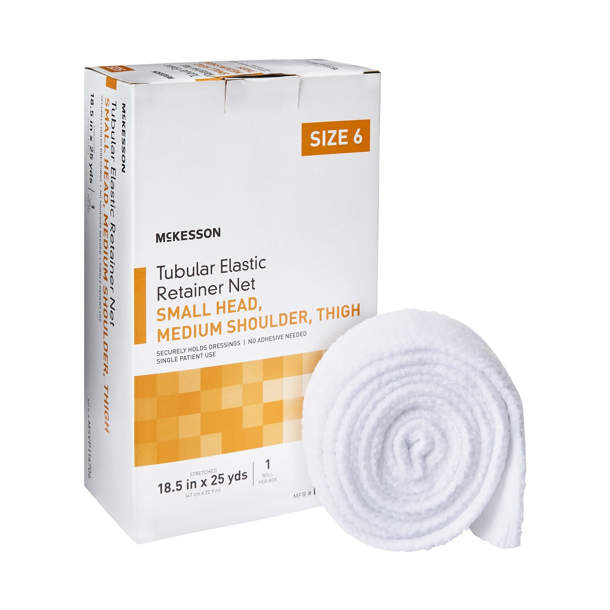 Picture of McKesson Tubular Bandage, Small Head, Medium Shoulder, Thigh, 18.5" x 25 Yard