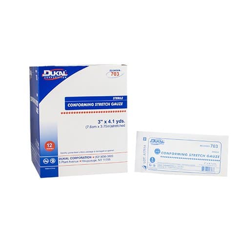 Picture of DukalTM Sterile Conforming Bandage, 3 Inch x 4.1 Yard, 1-Ply