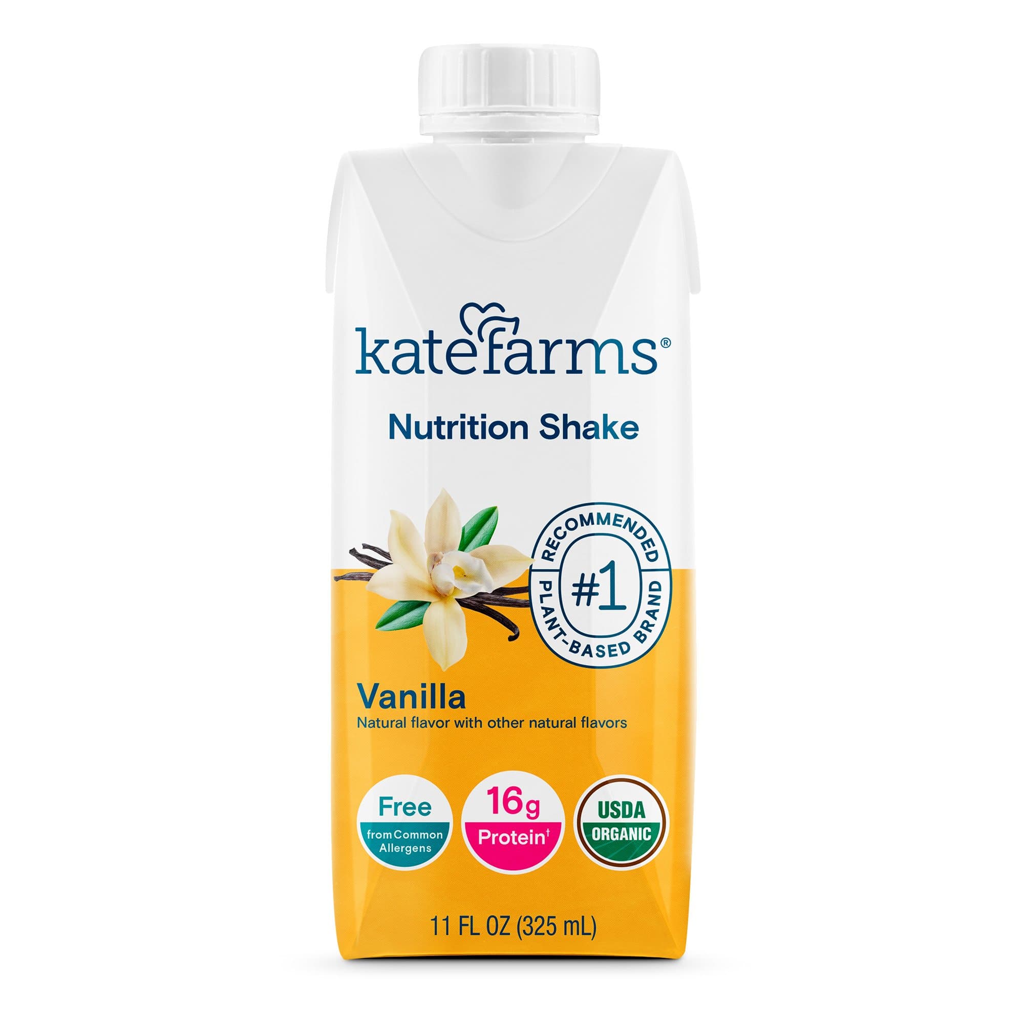 Picture of Kate Farms Nutrition Shake, Vanilla, 11-ounce carton
