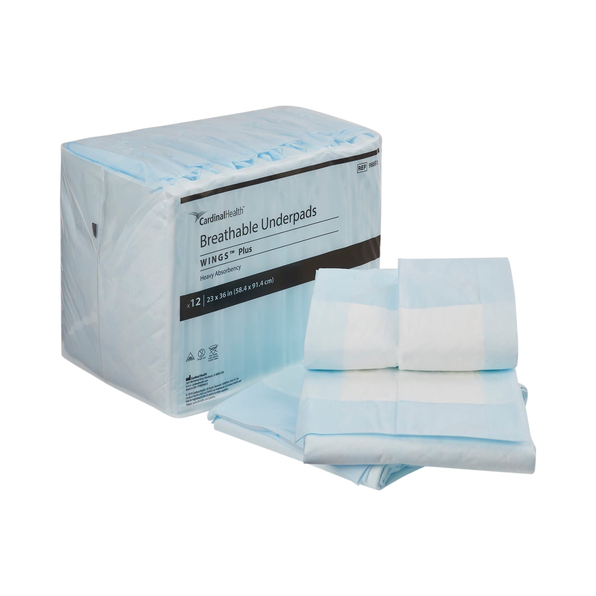 Picture of WingsTM Breathable Plus Low Air Loss Underpad, 23 x 36 Inch