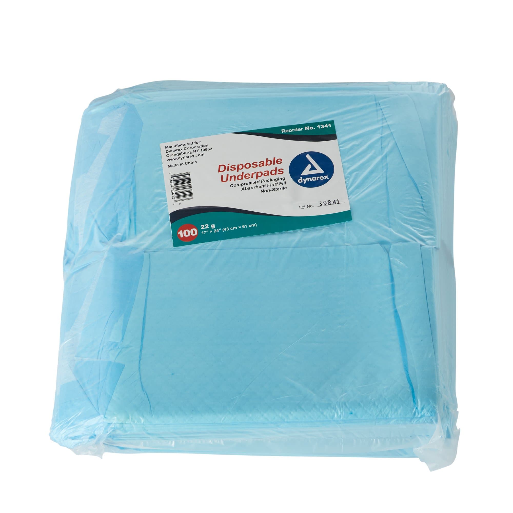 Picture of Dynarex Absorbent Fluff Fill Underpad, 17 x 24 Inch