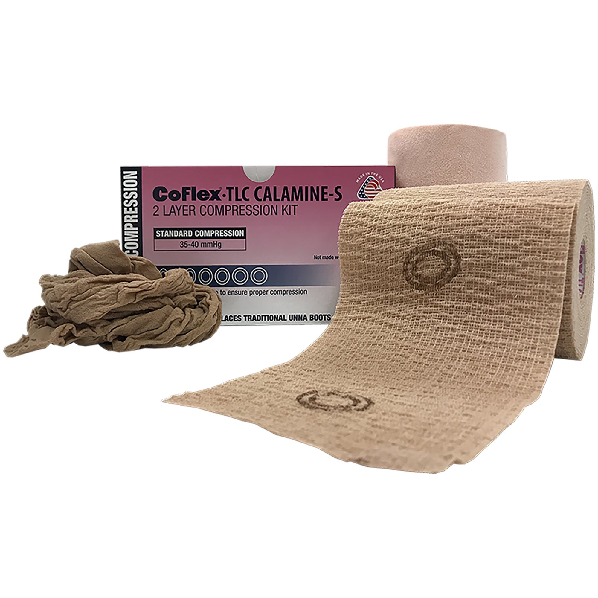 Picture of CoFlex TLC Calamine with Indicators Two-Layer Compression Bandage System