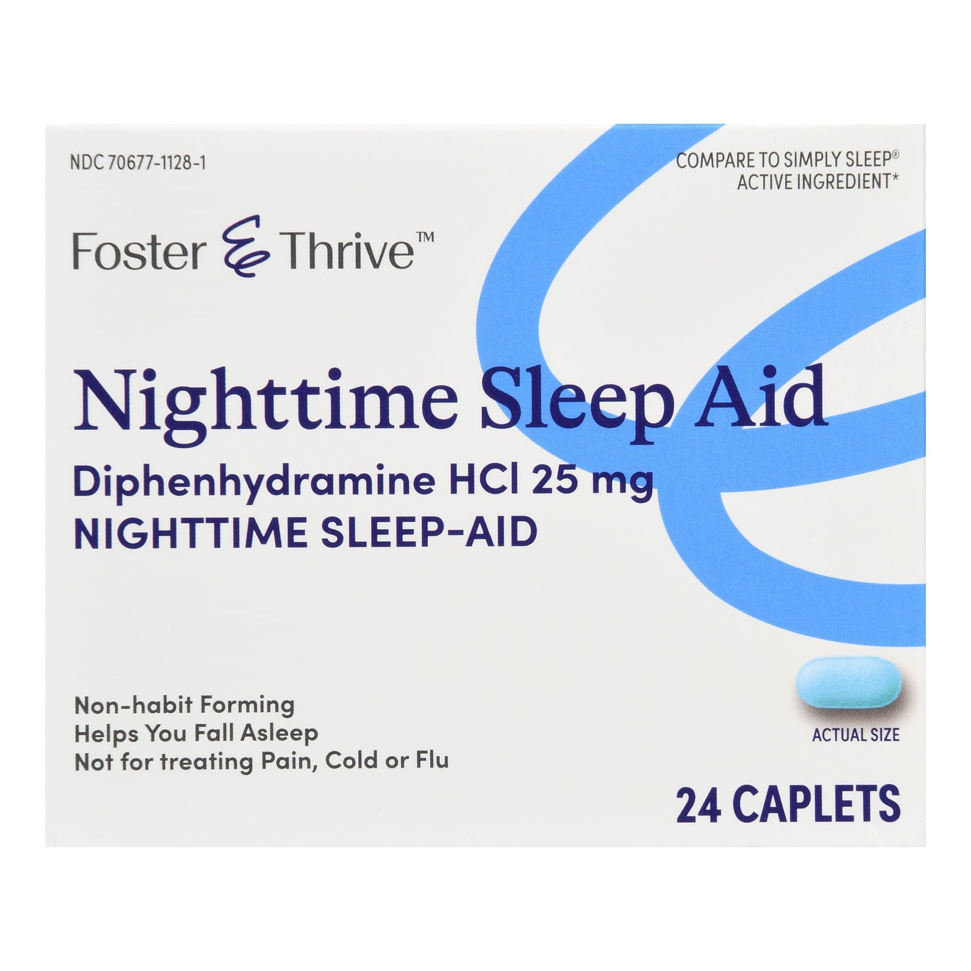Picture of Foster & ThriveTM Nighttime Sleep-Aid Diphenhydramine HCl 25 mg Caplets