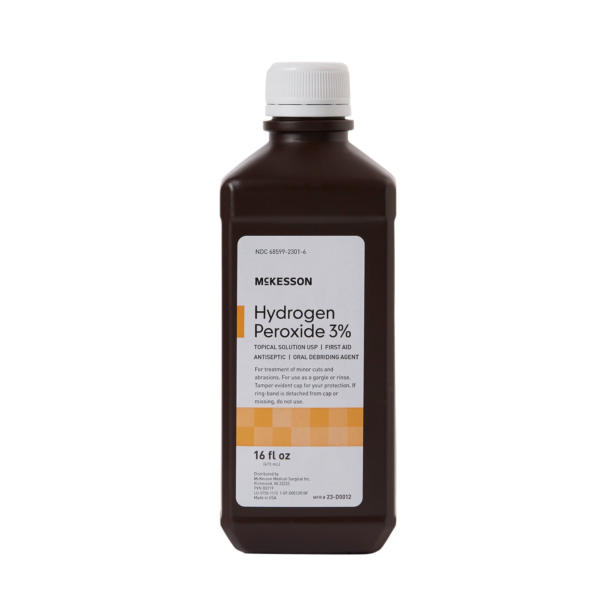 Picture of McKesson Hydrogen Peroxide Antiseptic, 16-ounce bottle