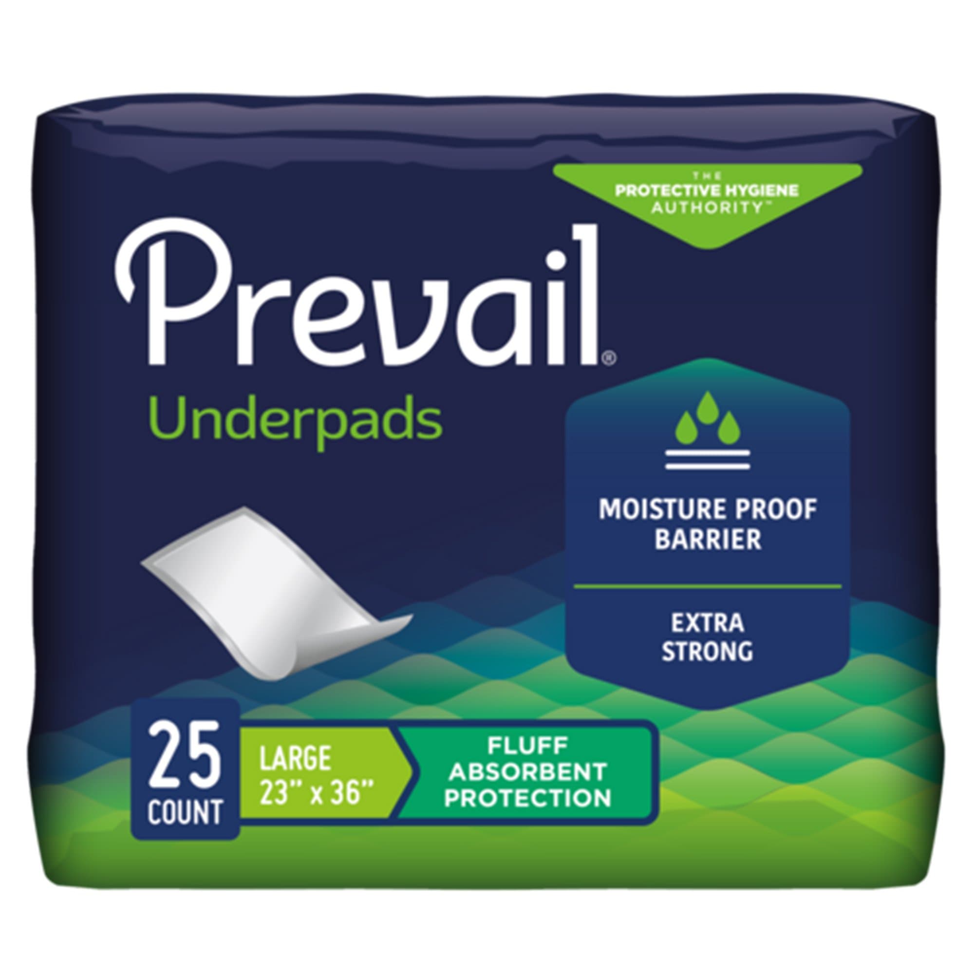 Picture of Prevail Total CareTM Fluff Underpads, Large