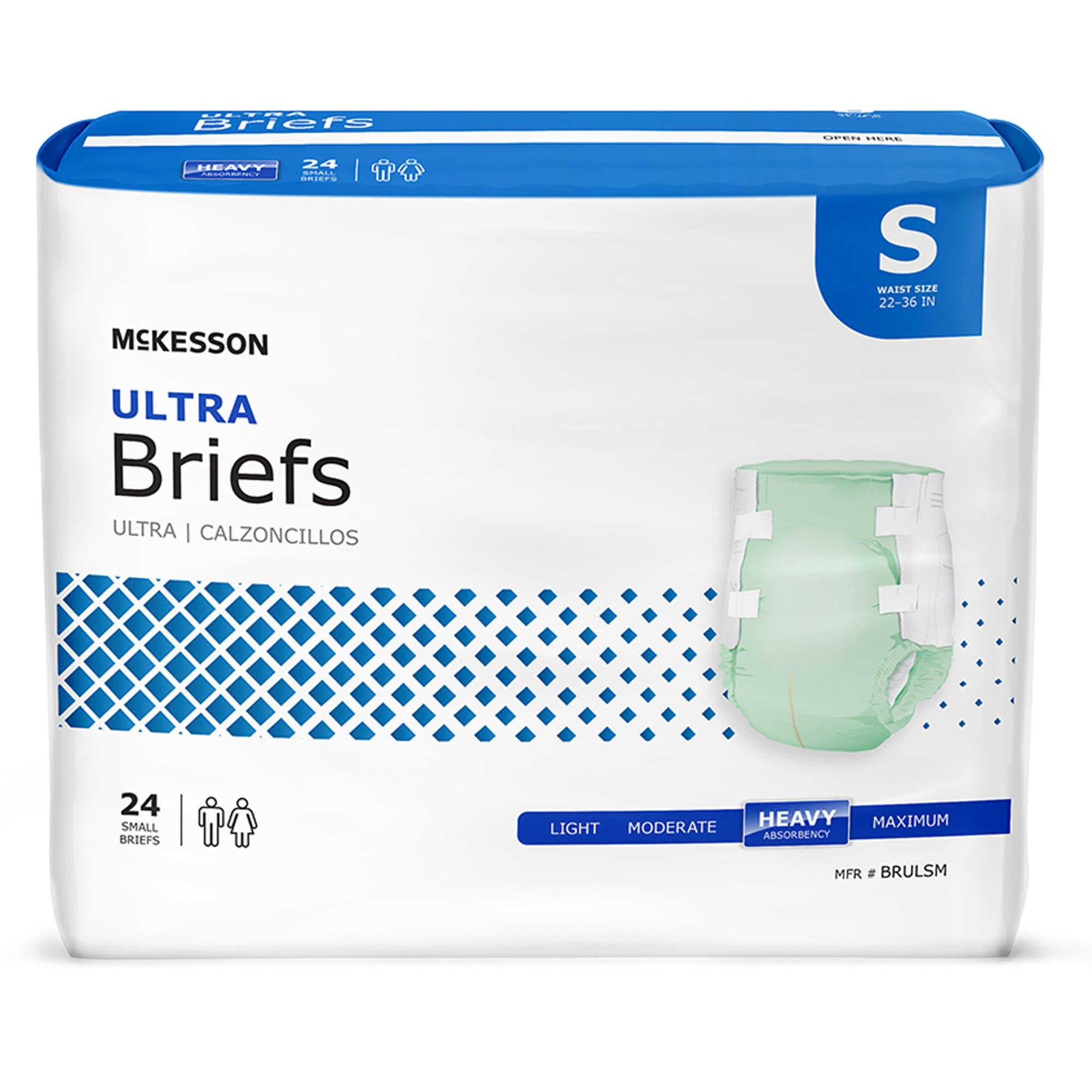 Picture of McKesson Ultra Heavy Absorbency Incontinence Brief, Small
