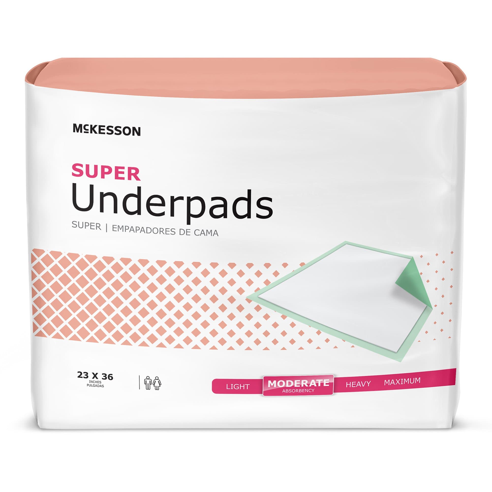 Picture of McKesson Super Moderate Absorbency Underpad, 23 x 36 Inch - 120 ct.
