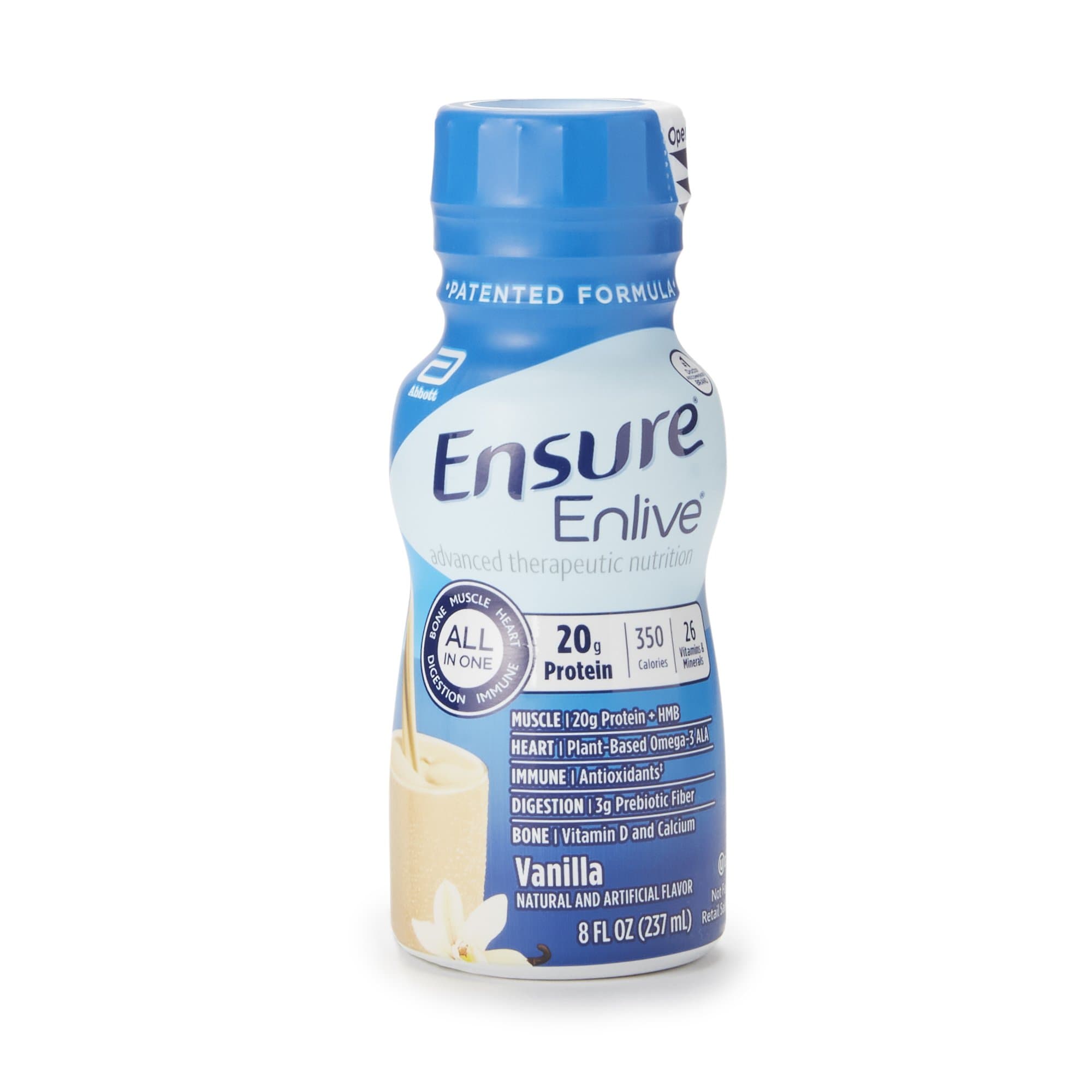 Picture of Ensure Enlive Vanilla Advanced Nutrition Shake, 8-ounce bottle