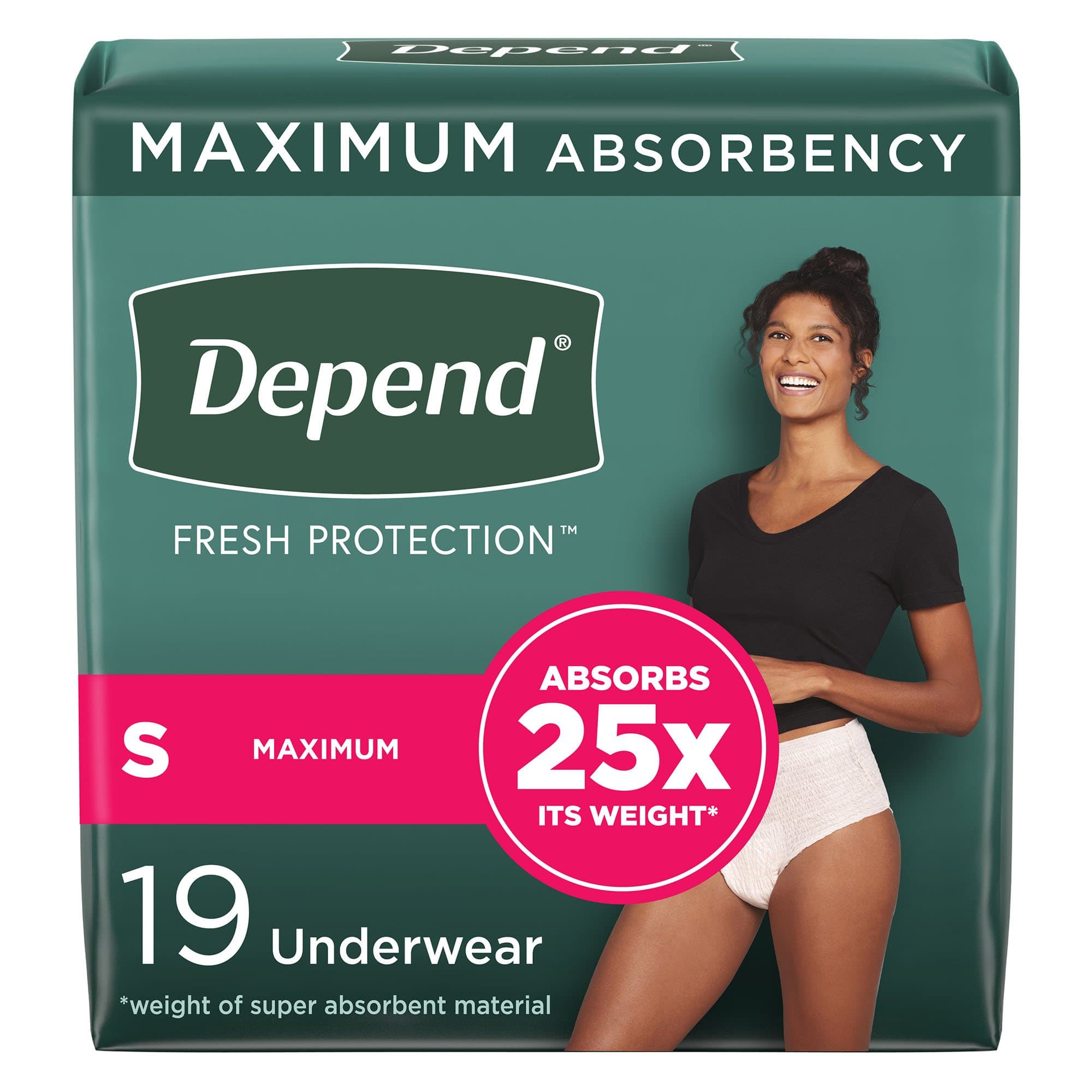 Picture of Depend Fresh ProtectionTM Women's Maximum Absorbency Underwear, Small