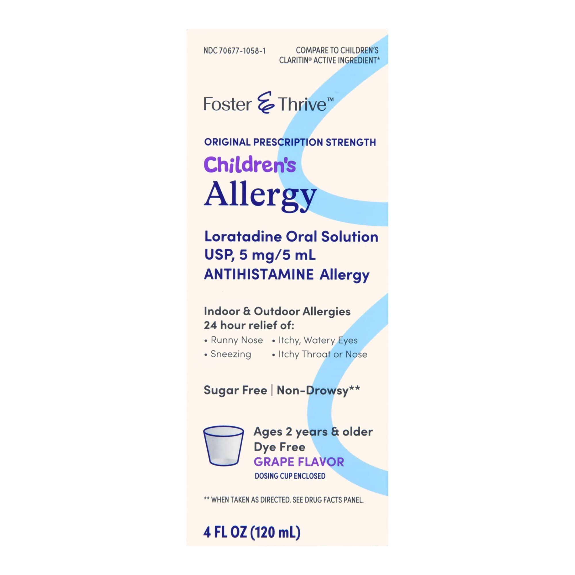 Picture of Foster & ThriveTM Children's Allergy Loratadine Oral Solution, Grape Flavor
