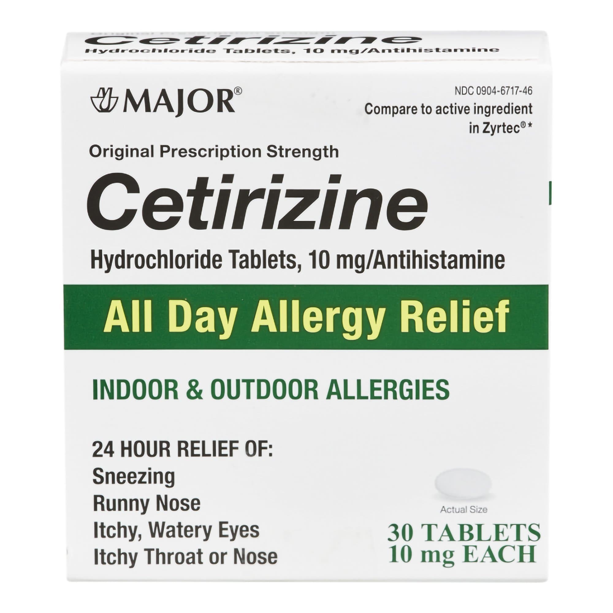 Picture of Major Cetirizine Antihistamine