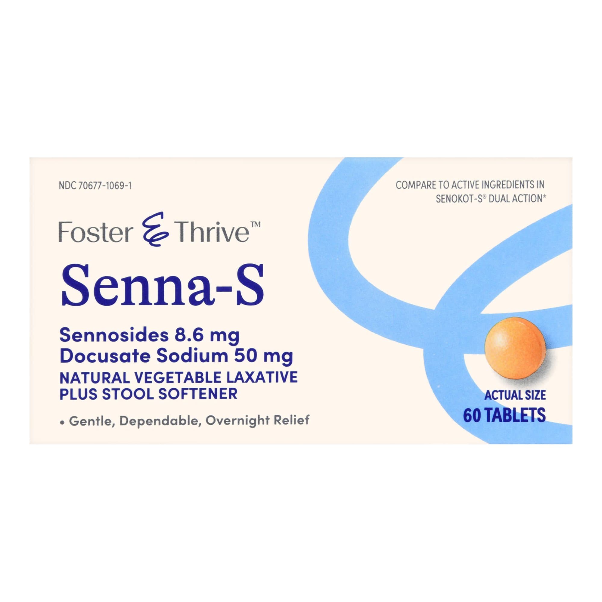 Picture of Foster & ThriveTM Senna-S Sennosides 8.6 mg Docusate Sodium 50 mg Tablets