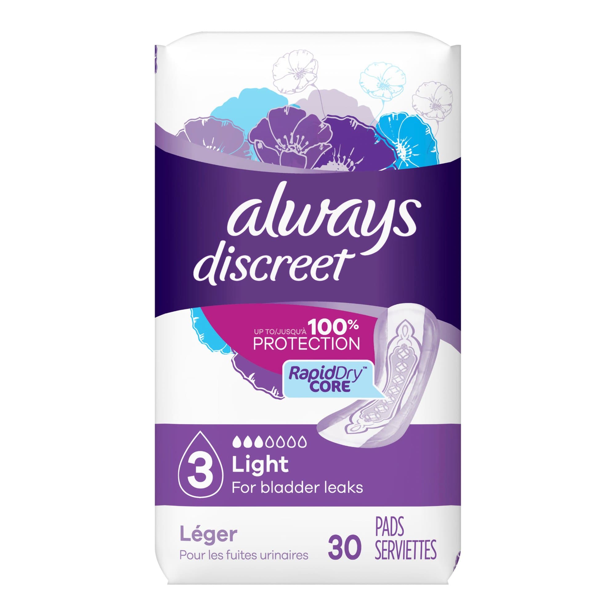 Picture of Always Discreet Bladder Control Pad, Size 3