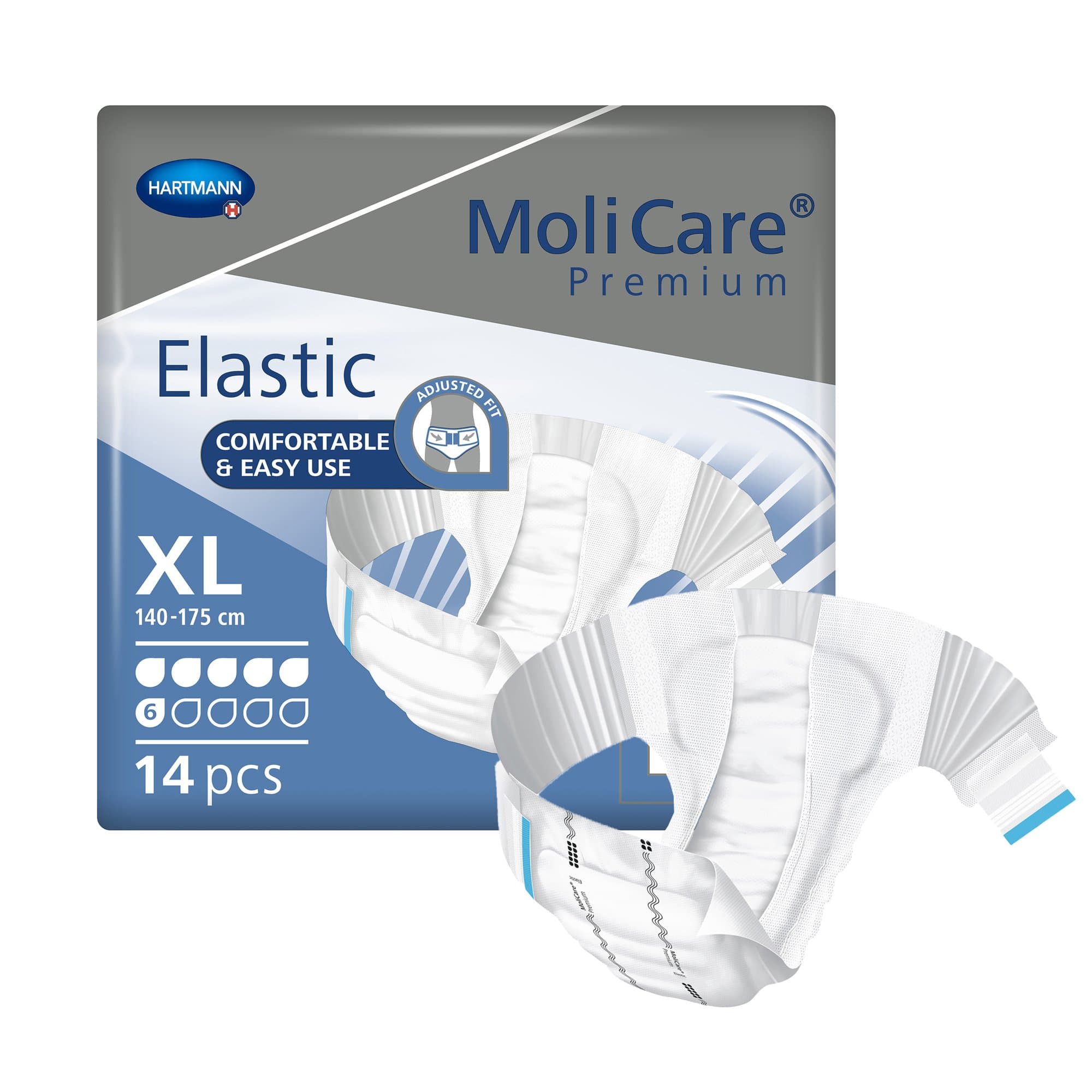 Picture of MoliCare Premium Elastic 6 Drop Absorbency Incontinence Briefs, X-Large