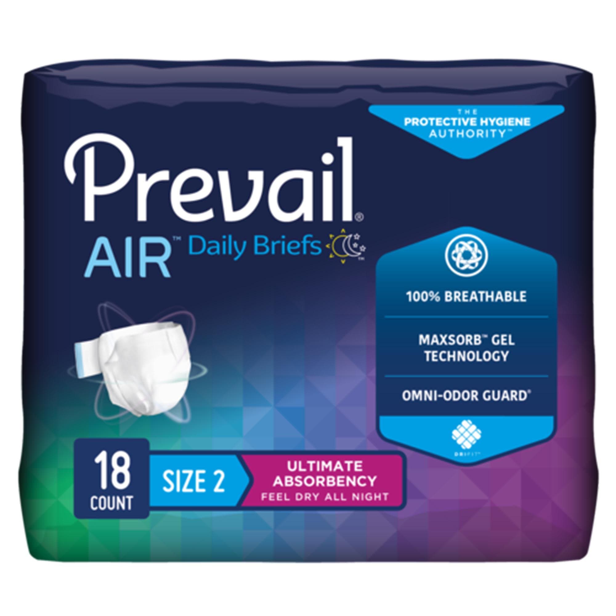 Picture of Prevail AirTM Stretchable Ultimate Plus Absorbency Briefs, Size 2