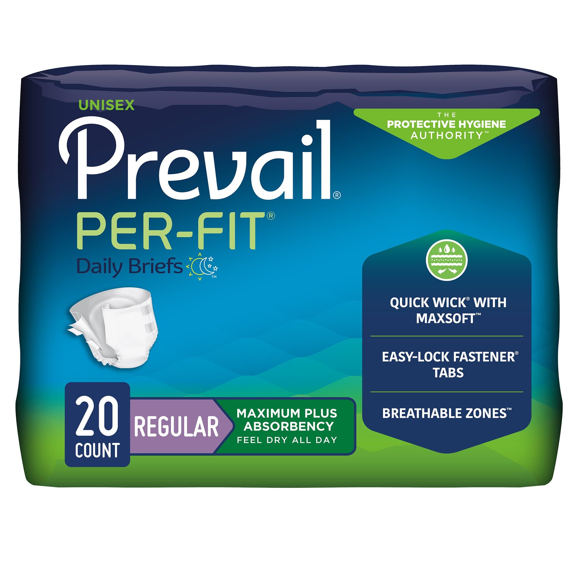 Picture of Prevail Per-Fit Maximum Incontinence Brief, Regular