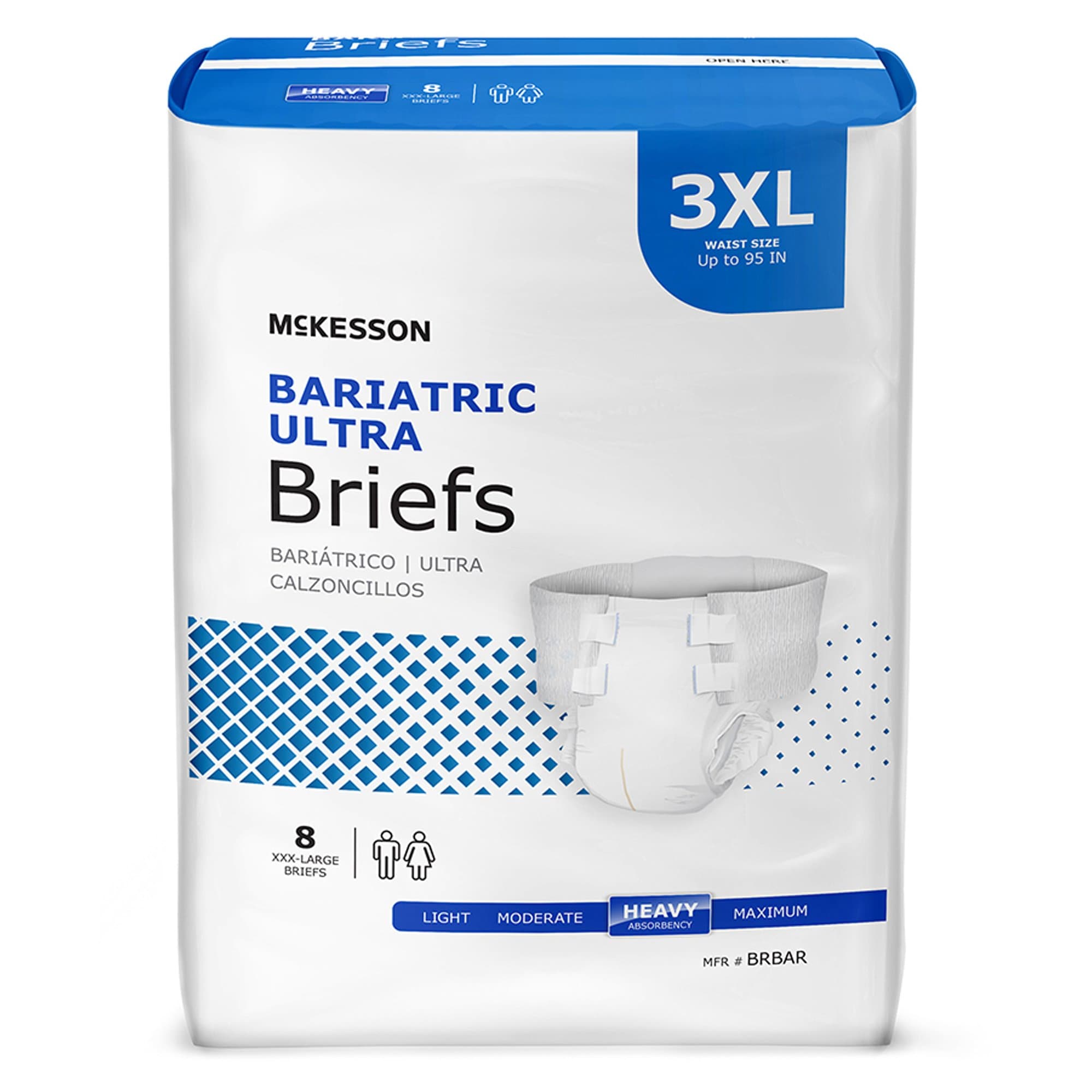 Picture of McKesson Ultra Heavy Absorbent Incontinence Brief, Bariatric