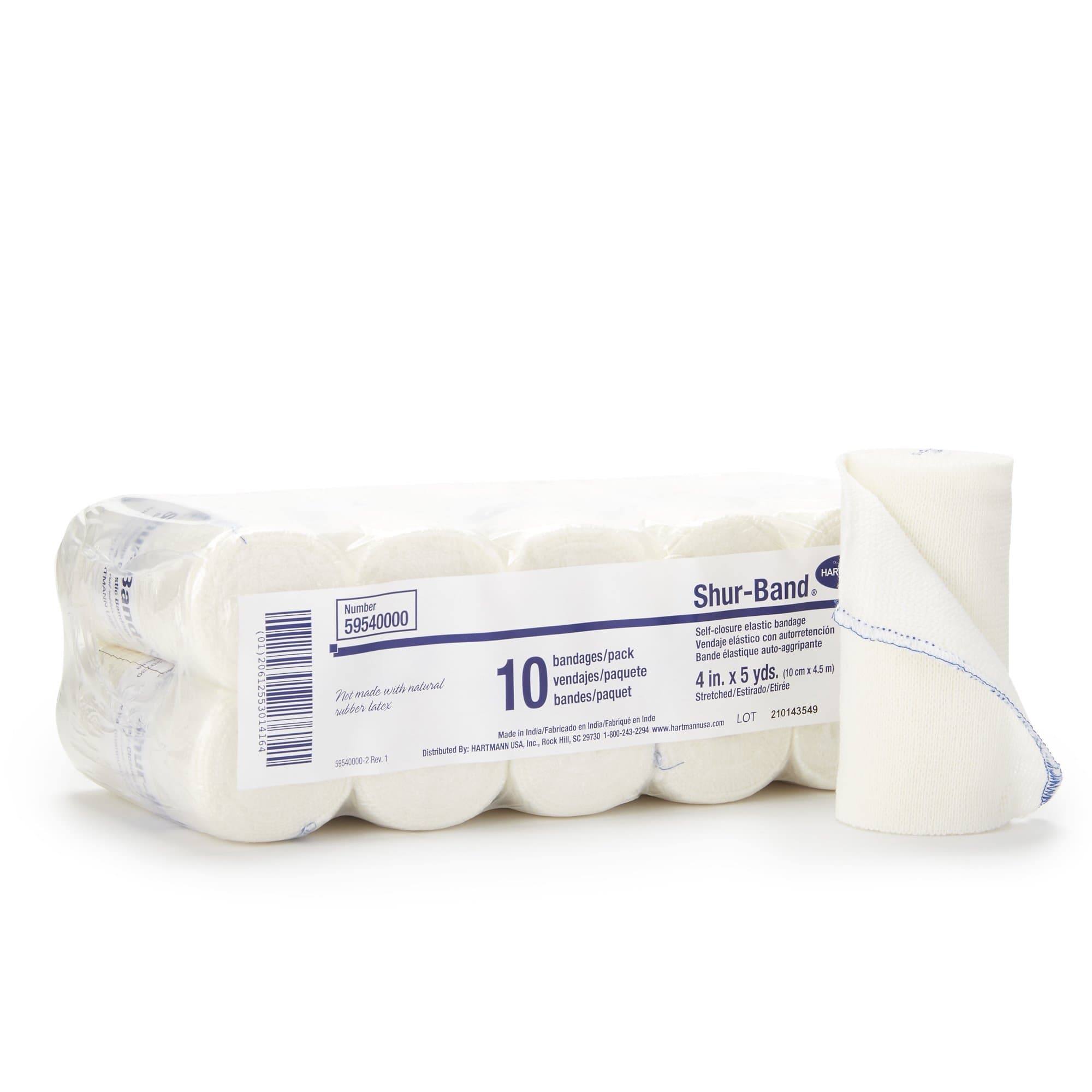 Picture of Shur-Band LF Single Hook and Loop Closure Elastic Bandage, 4 Inch x 5 Yard