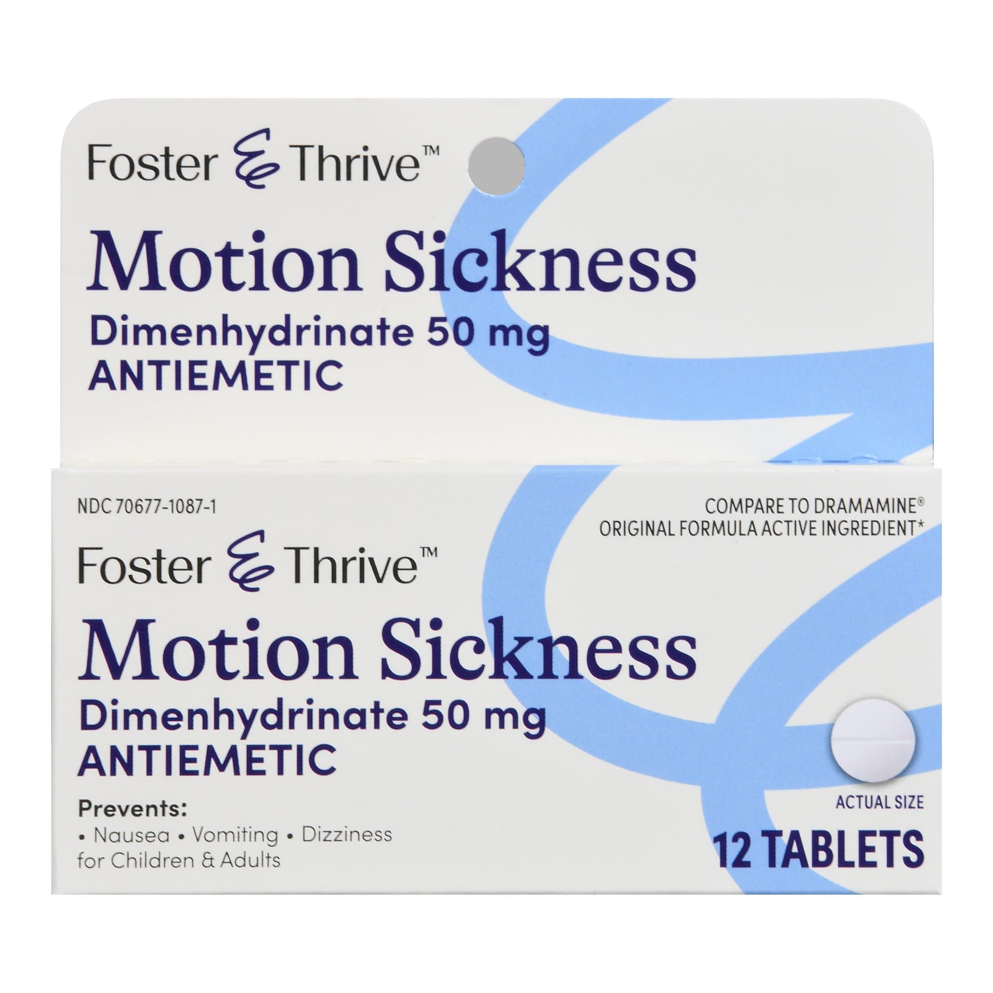 Picture of Foster & ThriveTM Motion Sickness Dimenhydrinate 50 mg Tablets