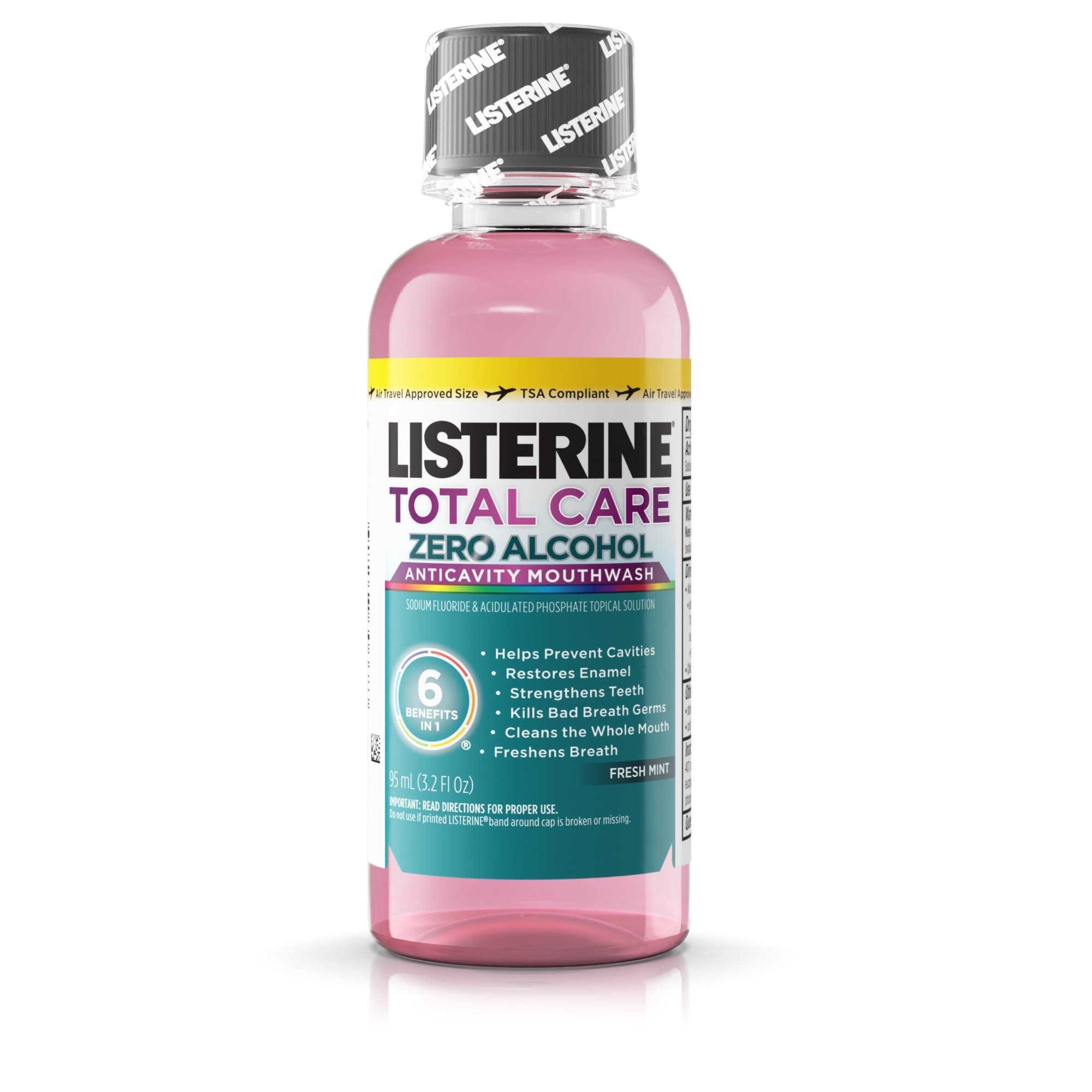 Picture of Listerine Total Care Zero Fresh Mint Mouthwash, 3.2 oz. Bottle