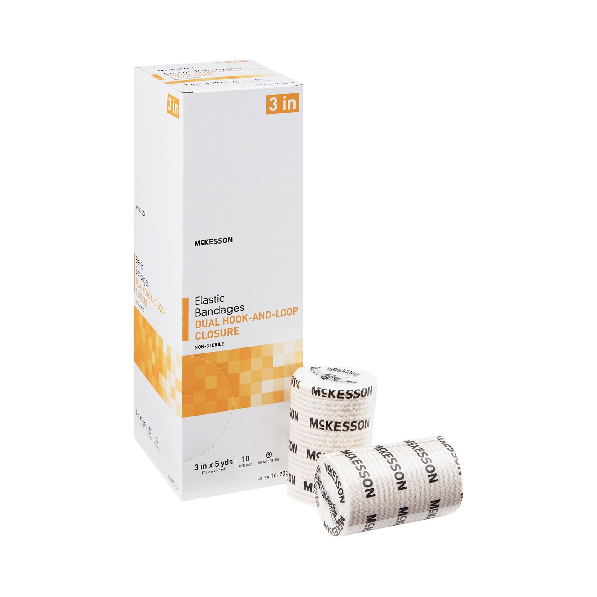 Picture of McKesson Double Hook and Loop Closure Elastic Bandage, 3 Inch x 5 Yard