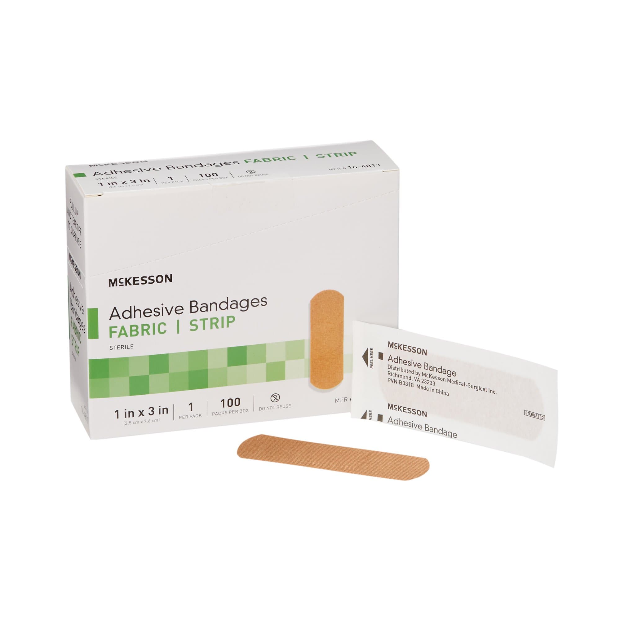 Picture of McKesson Tan Adhesive Strip, 1 x 3 Inch