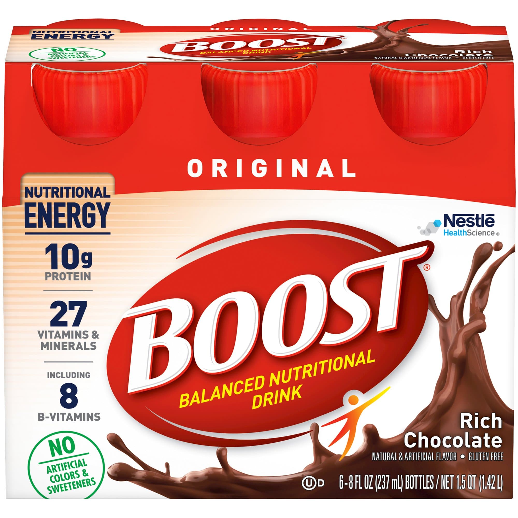 Picture of Boost Original Chocolate Balanced Nutritional Drink, (24) 8-ounce bottles