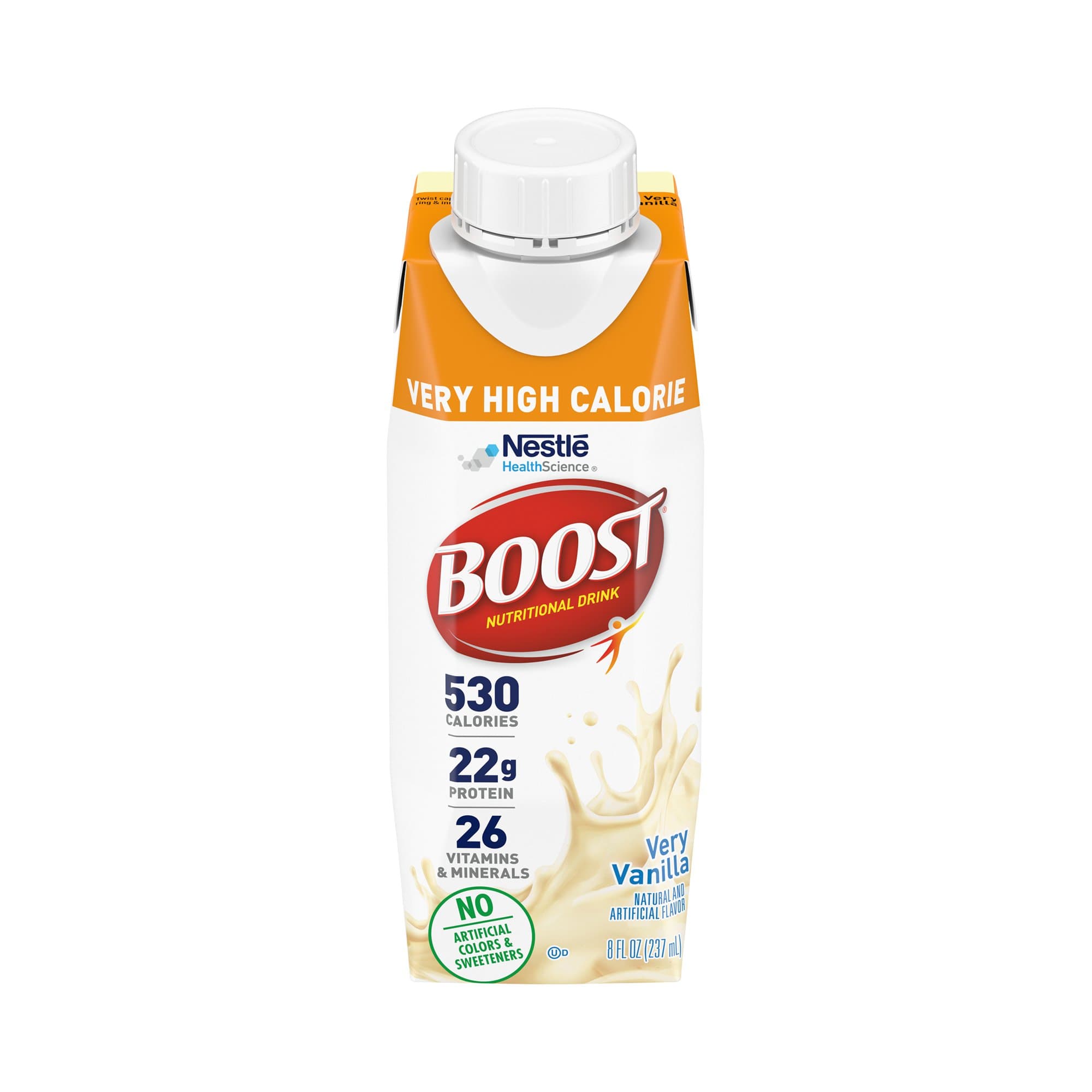 Picture of Boost Very High Calorie Vanilla Nutritional Drink, 8-ounce carton