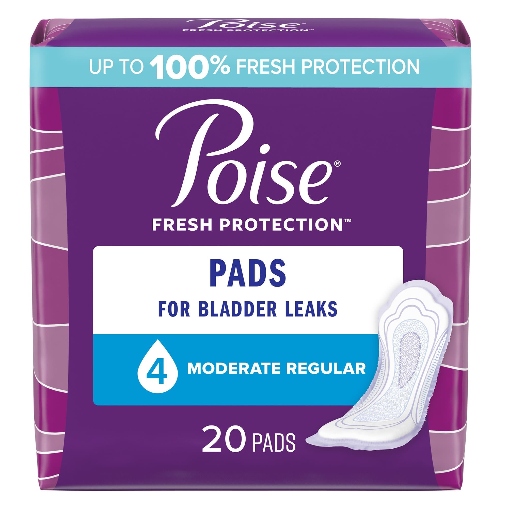 Picture of Poise Bladder Control Pads, Adult Women, Disposable