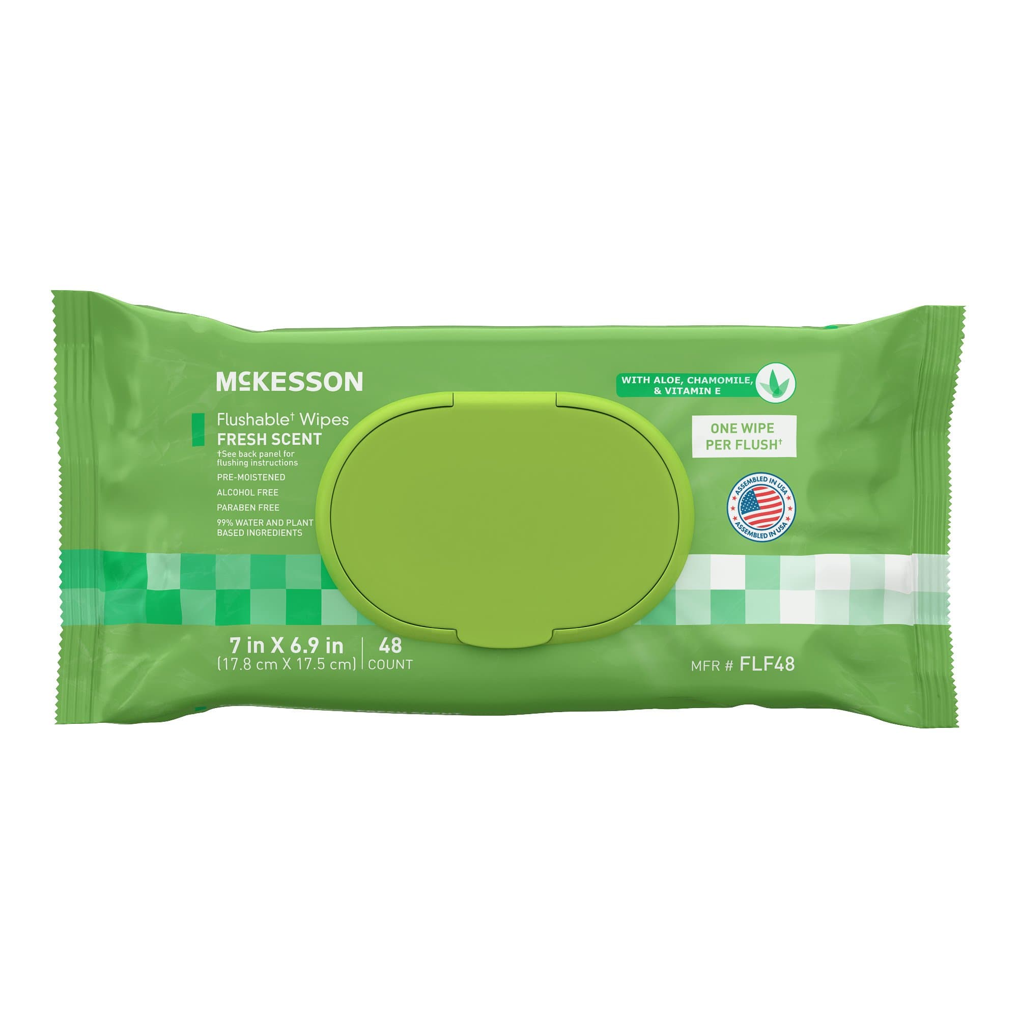 Picture of McKesson Flushable* Wet Wipes - Scented, 48 Wet Wipes per Pack