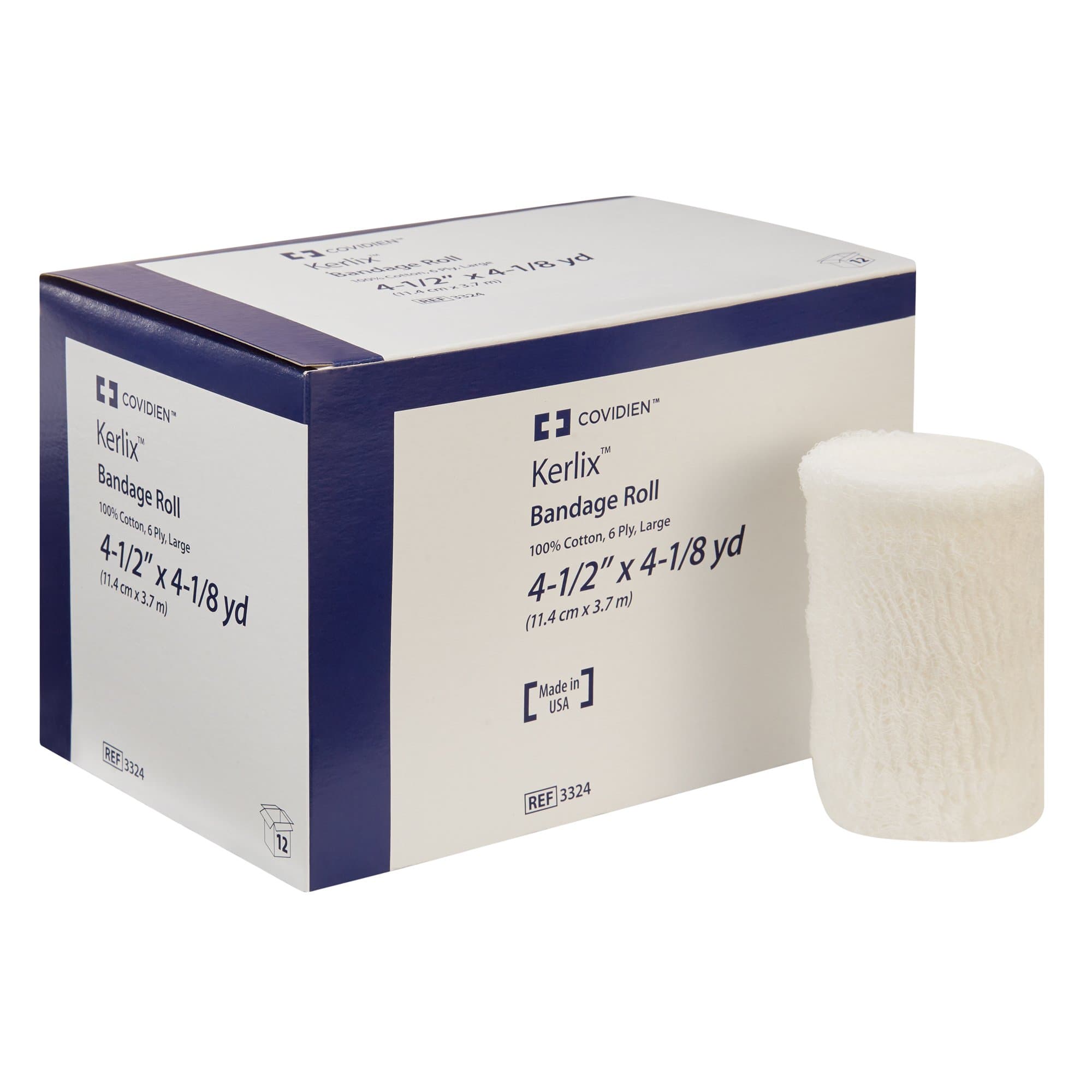 Picture of KerlixTM Fluff Bandage Roll, 4-1/2 Inch x 4-1/10 Yard, 6-Ply