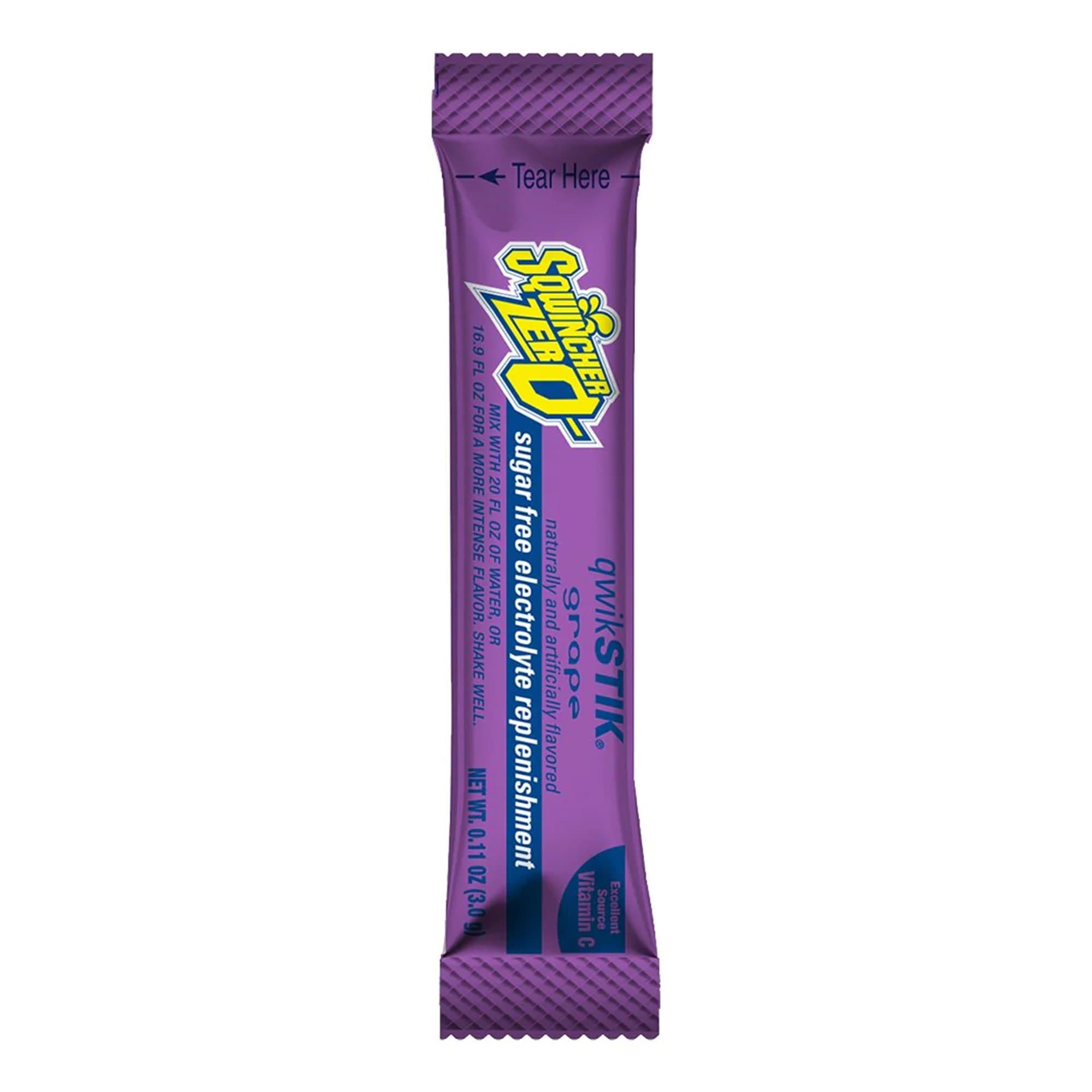 Picture of Sqwincher Quik Stik Zero Grape Electrolyte Replenishment Drink Mix