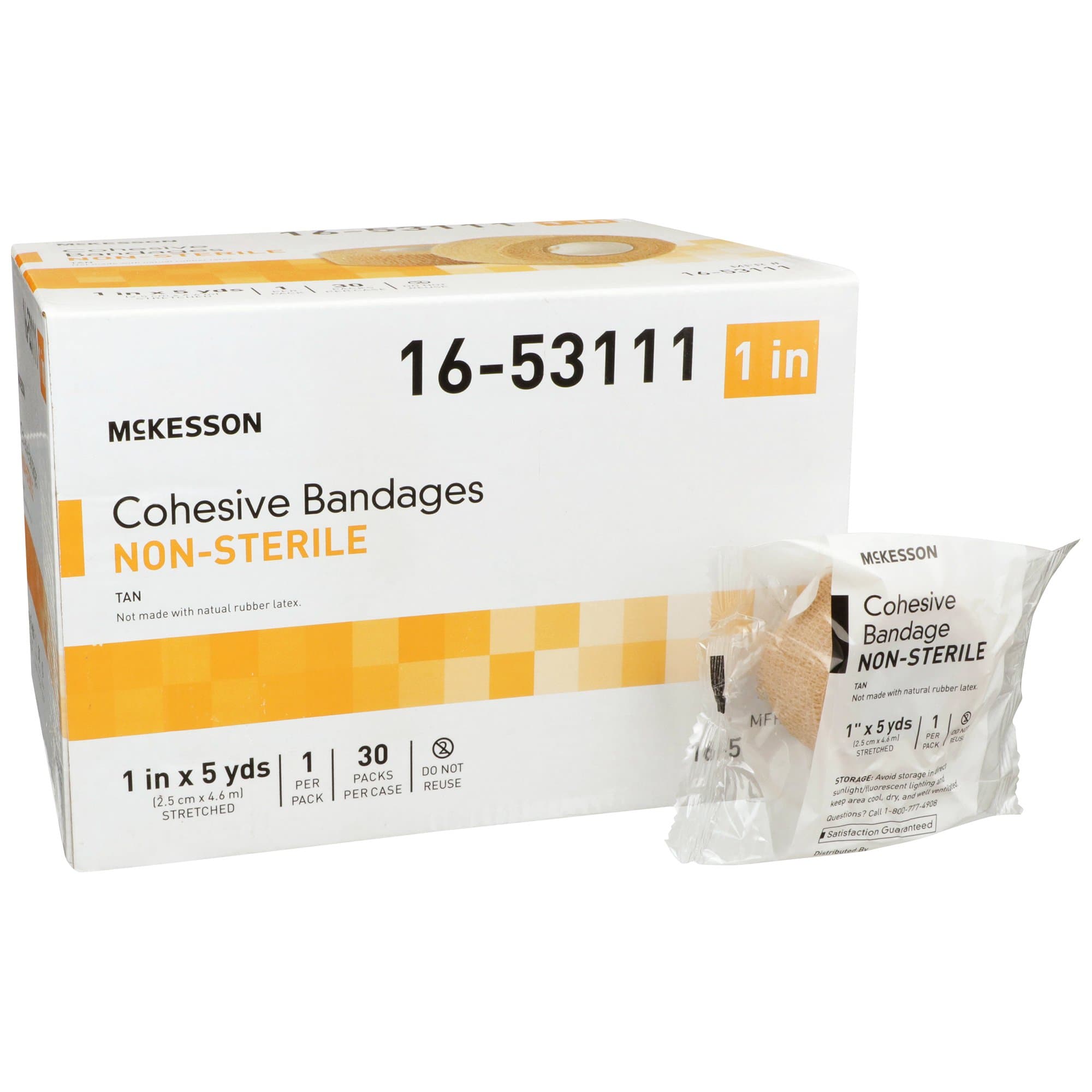 Picture of McKesson Self-adherent Closure Cohesive Bandage, 1 Inch x 5 Yard