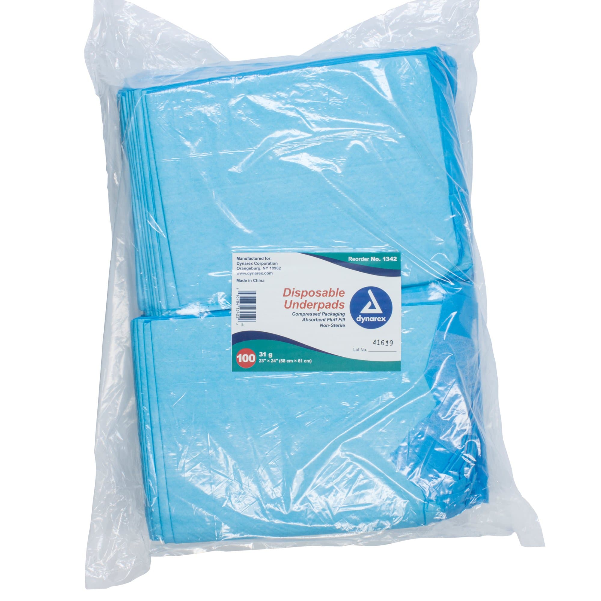 Picture of Dynarex Absorbent Fluff Fill Underpad, 23 x 24 Inch
