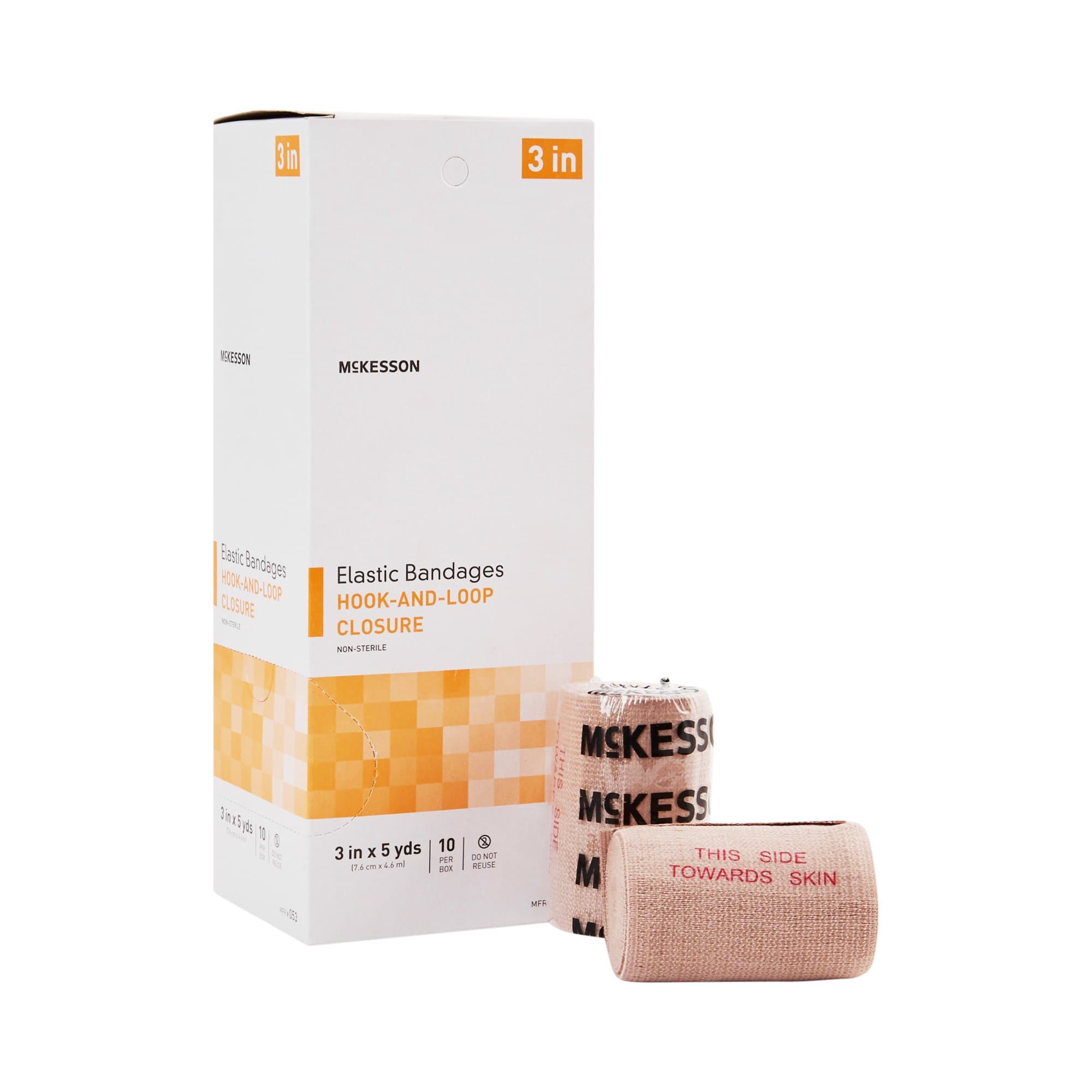 Picture of McKesson Hook and Loop Closure Elastic Bandage, 3 Inch x 5 Yard