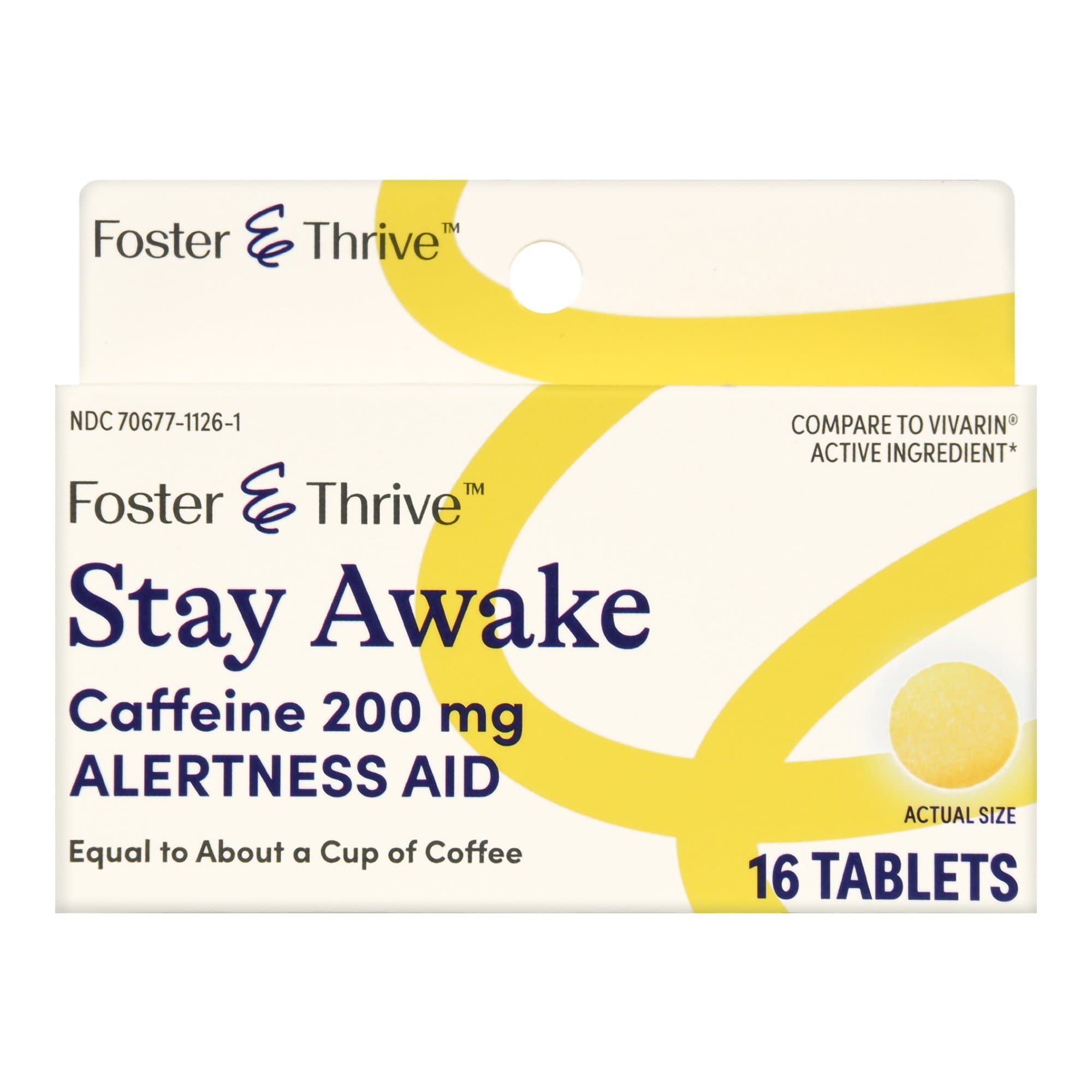 Picture of Foster & ThriveTM Stay Awake Caffeine 200 mg Tablets