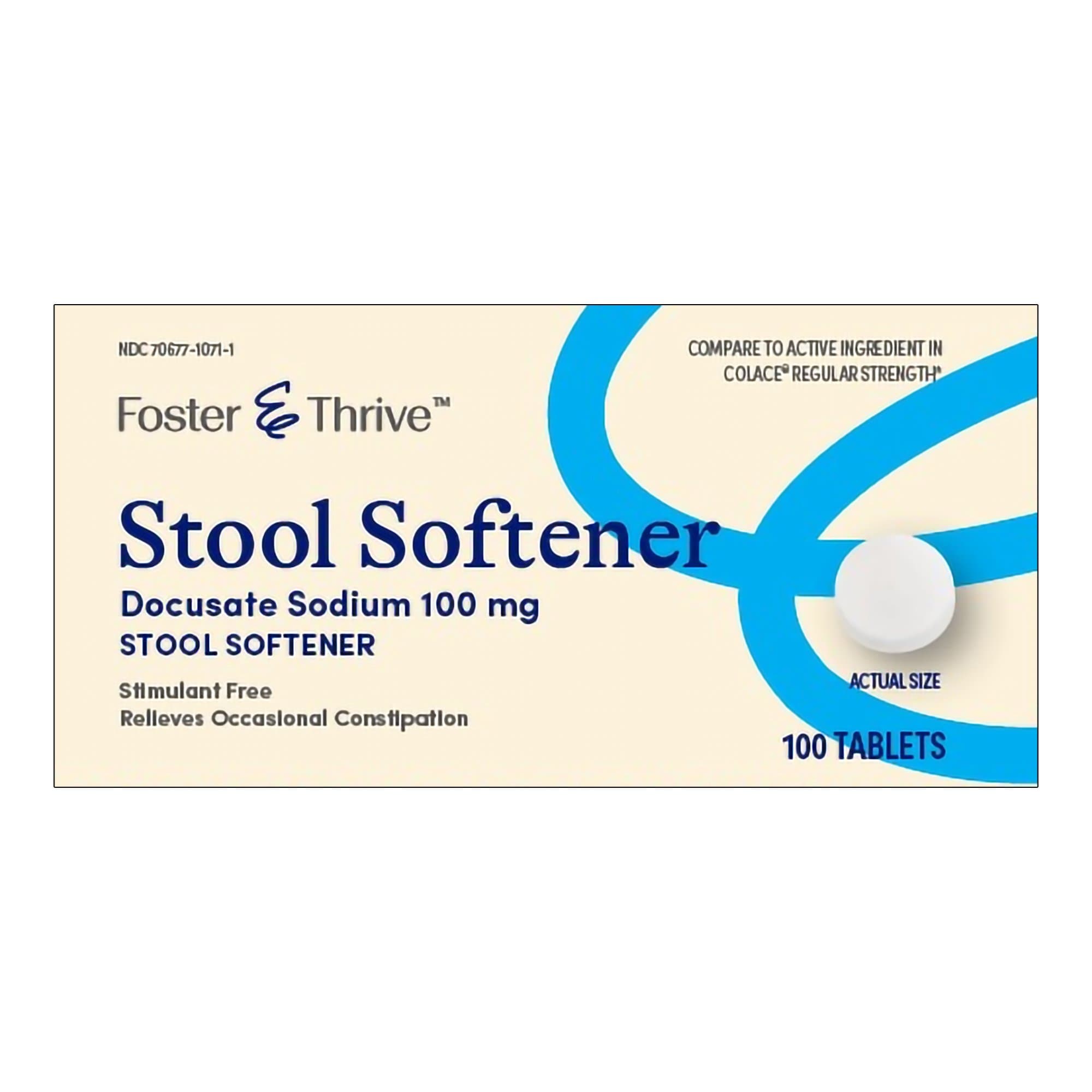 Picture of Foster & ThriveTM 100 mg Docusate Sodium Stool Softener