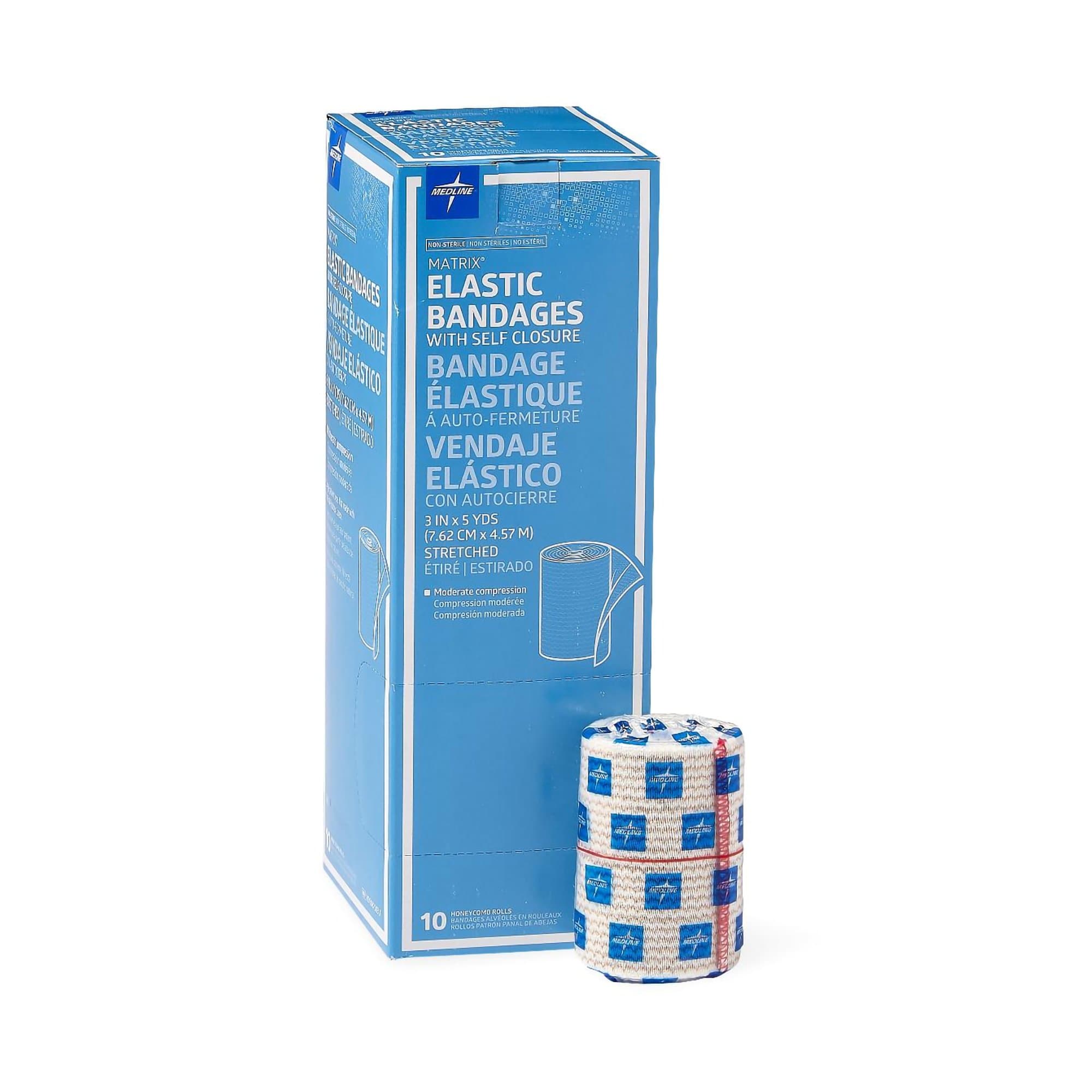 Picture of Matrix Double Hook and Loop Closure Elastic Bandage, 3 Inch x 5 Yard