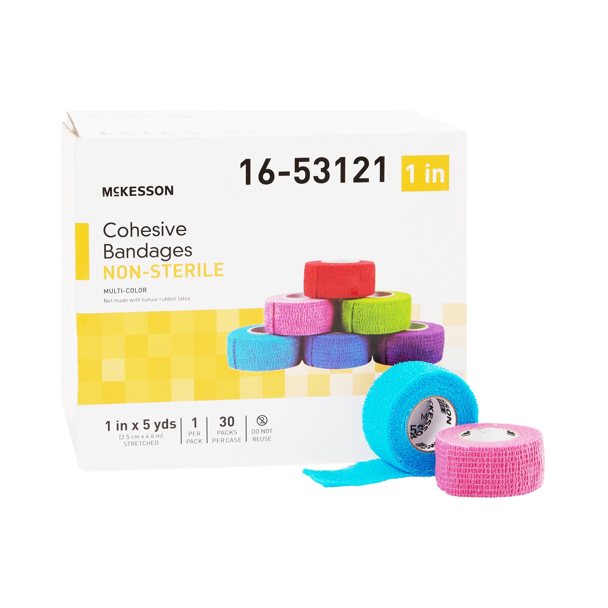 Picture of McKesson Self-adherent Closure Cohesive Bandage, 1 Inch x 5 Yard