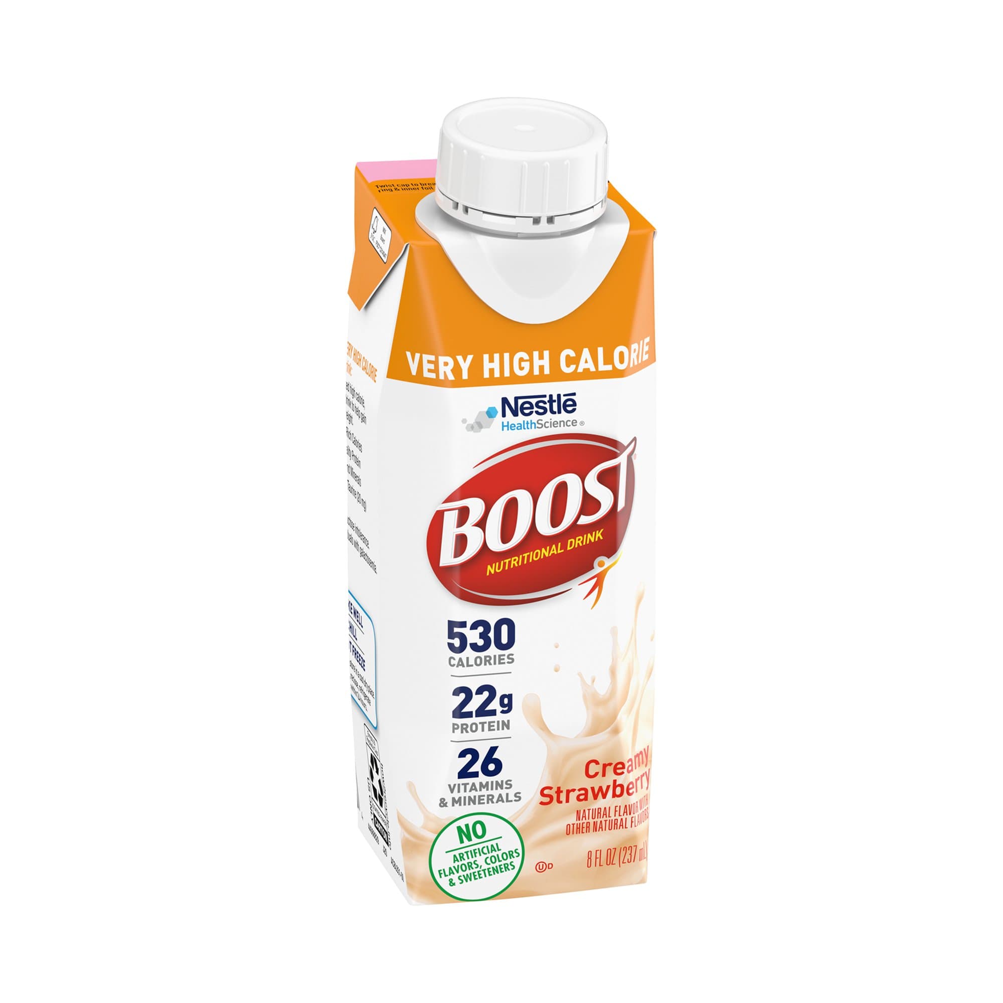 Picture of Boost Very High Calorie Strawberry Nutritional Drink, 8-ounce carton