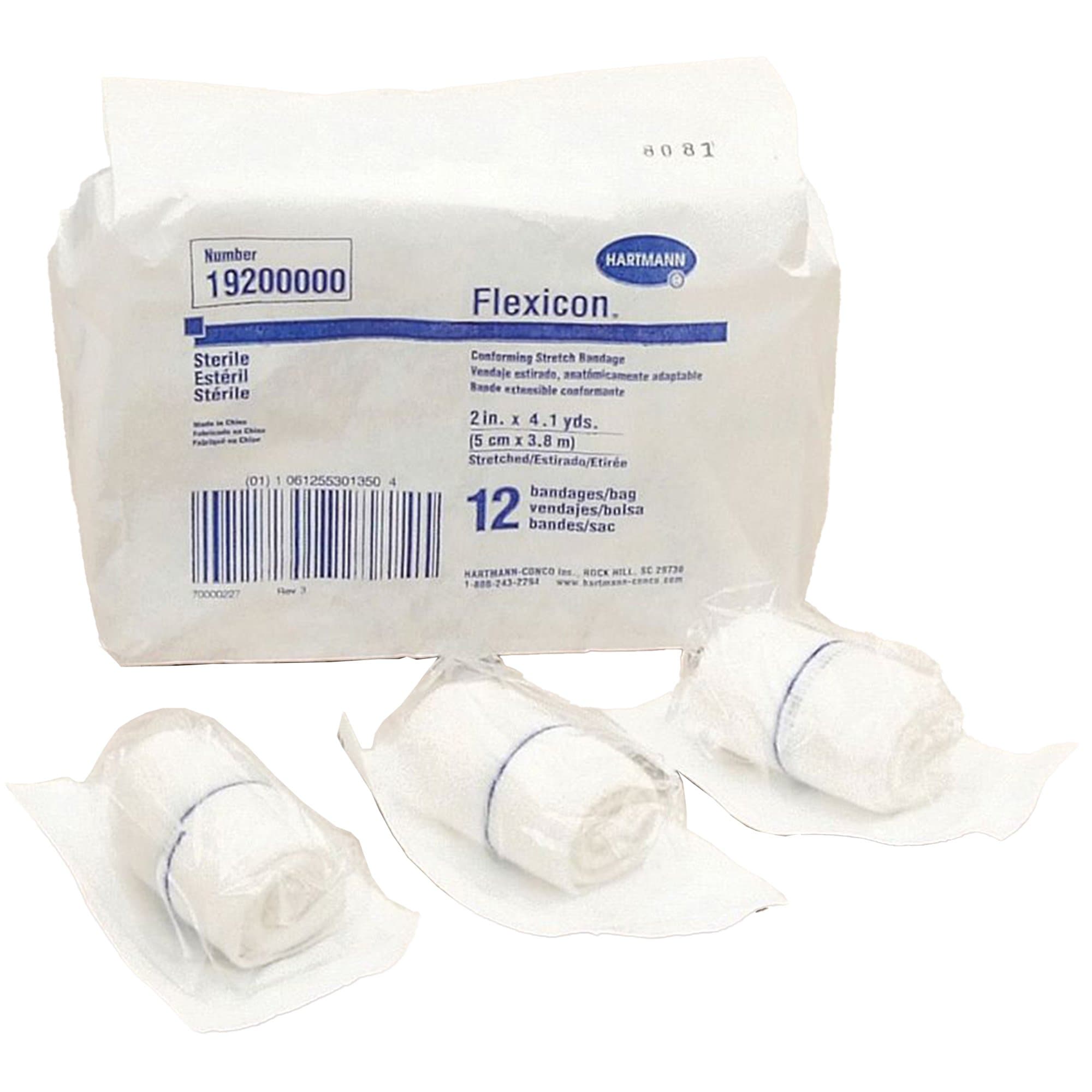 Picture of Flexicon Sterile Conforming Bandage, 2 Inch x 4-1/10 Yard, 1-Ply