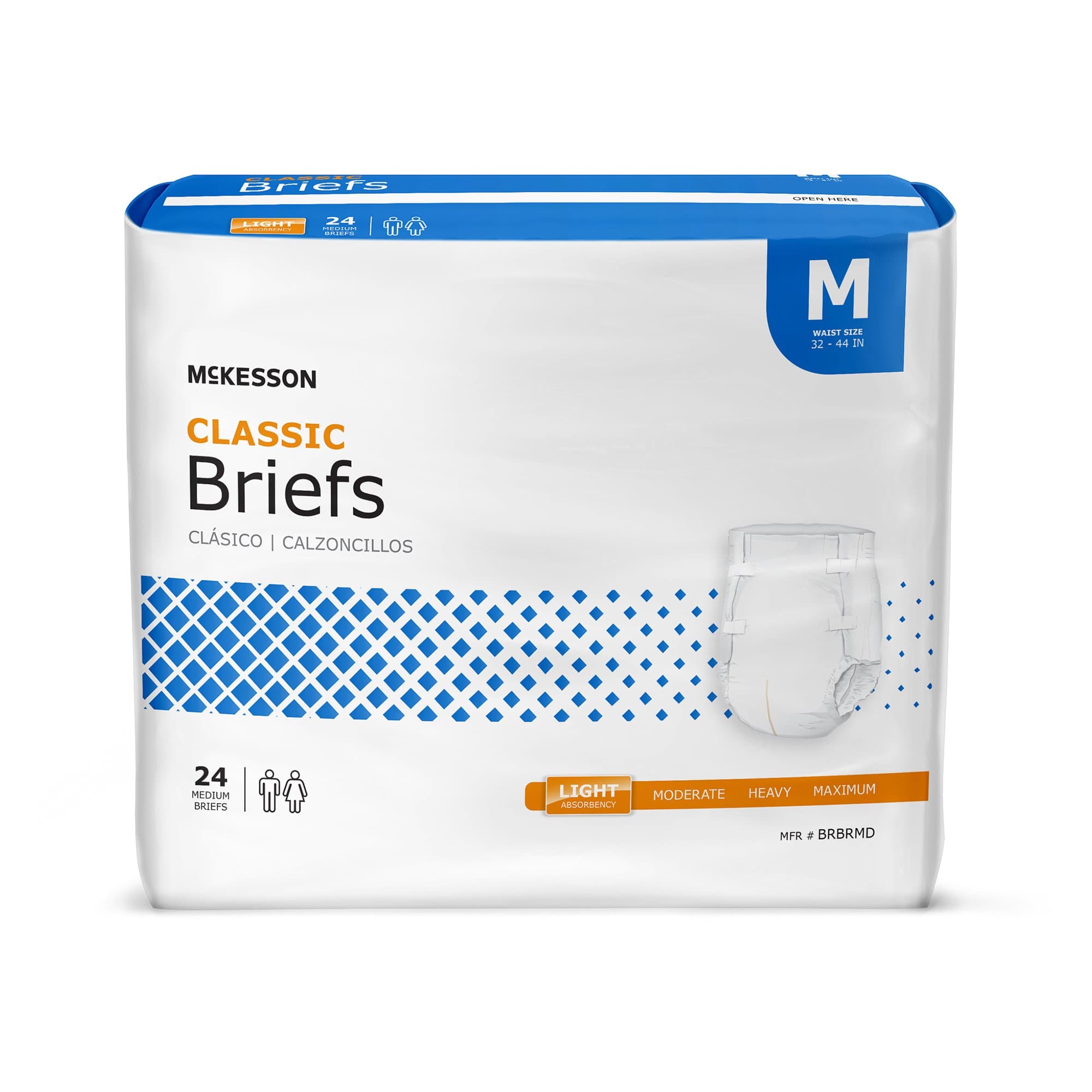 Picture of McKesson Classic Light Absorbency Incontinence Brief, Medium
