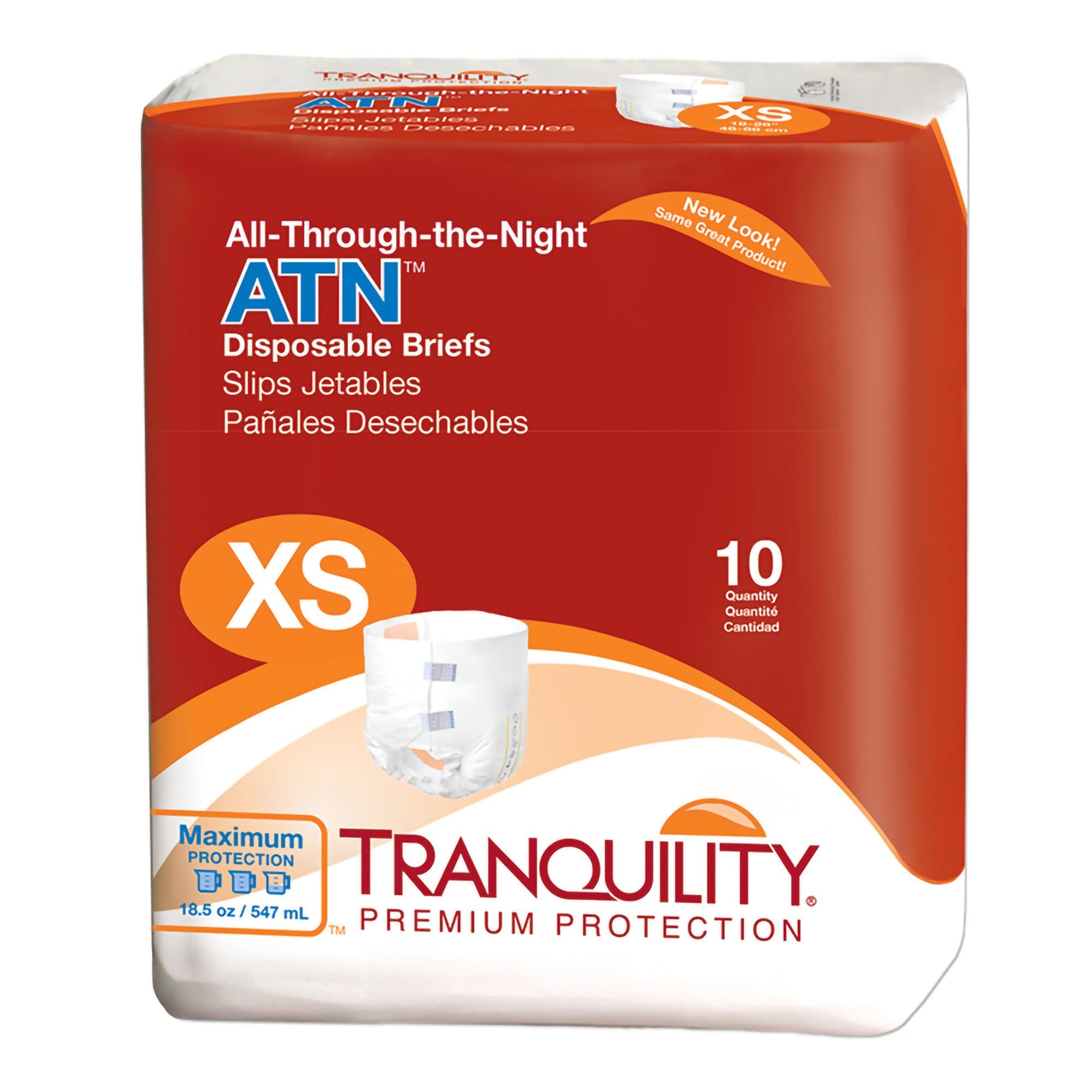 Picture of Tranquility ATN Maximum Protection Incontinence Brief, Extra Small