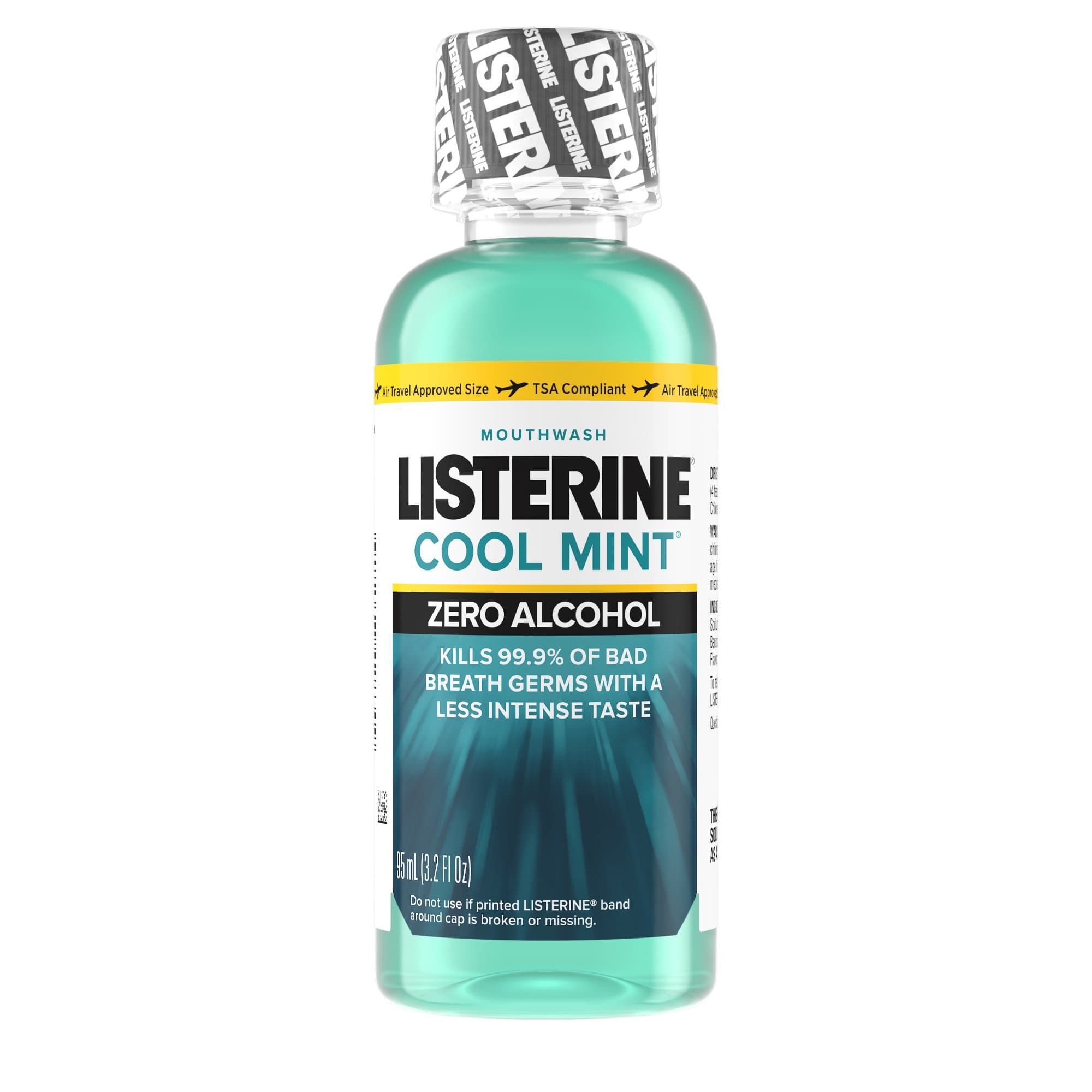 Picture of Listerine Zero Clean Mint Mouthwash, 3.2 oz. Bottle
