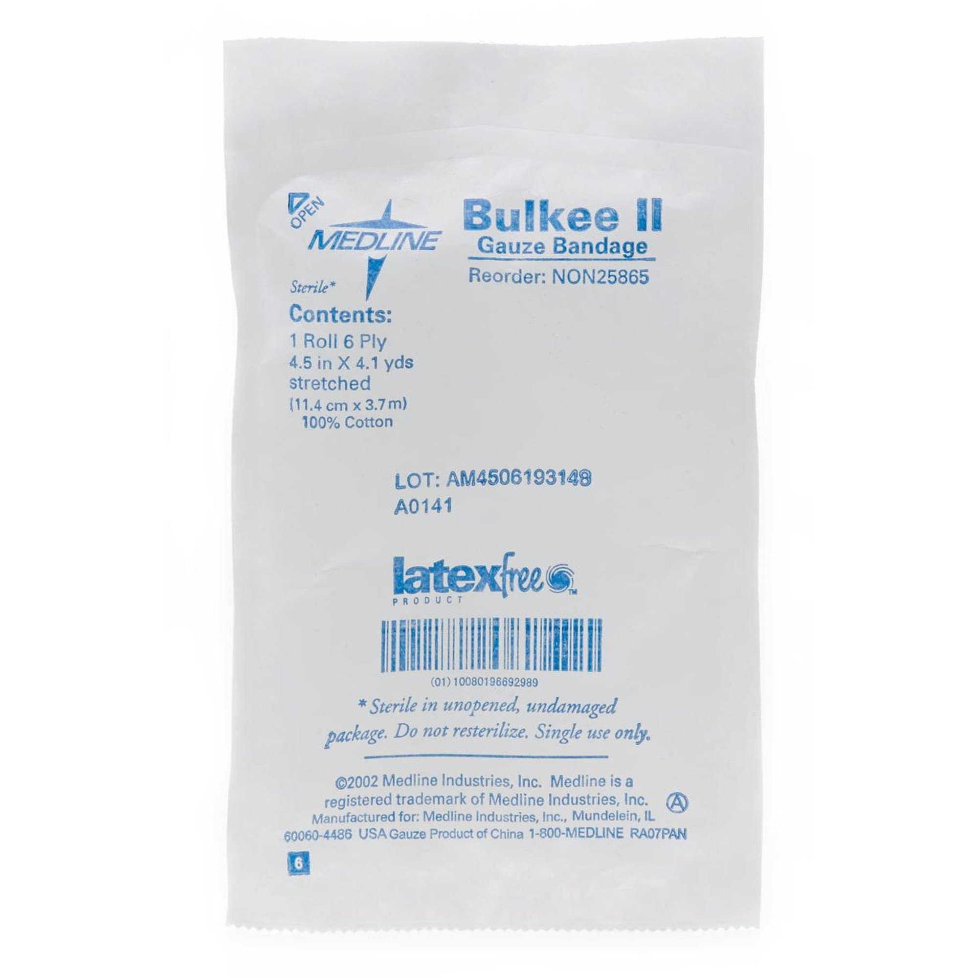 Picture of Bulkee II Sterile Fluff Bandage Roll, 4-1/2 Inch x 4-1/10 Yard, 6-Ply