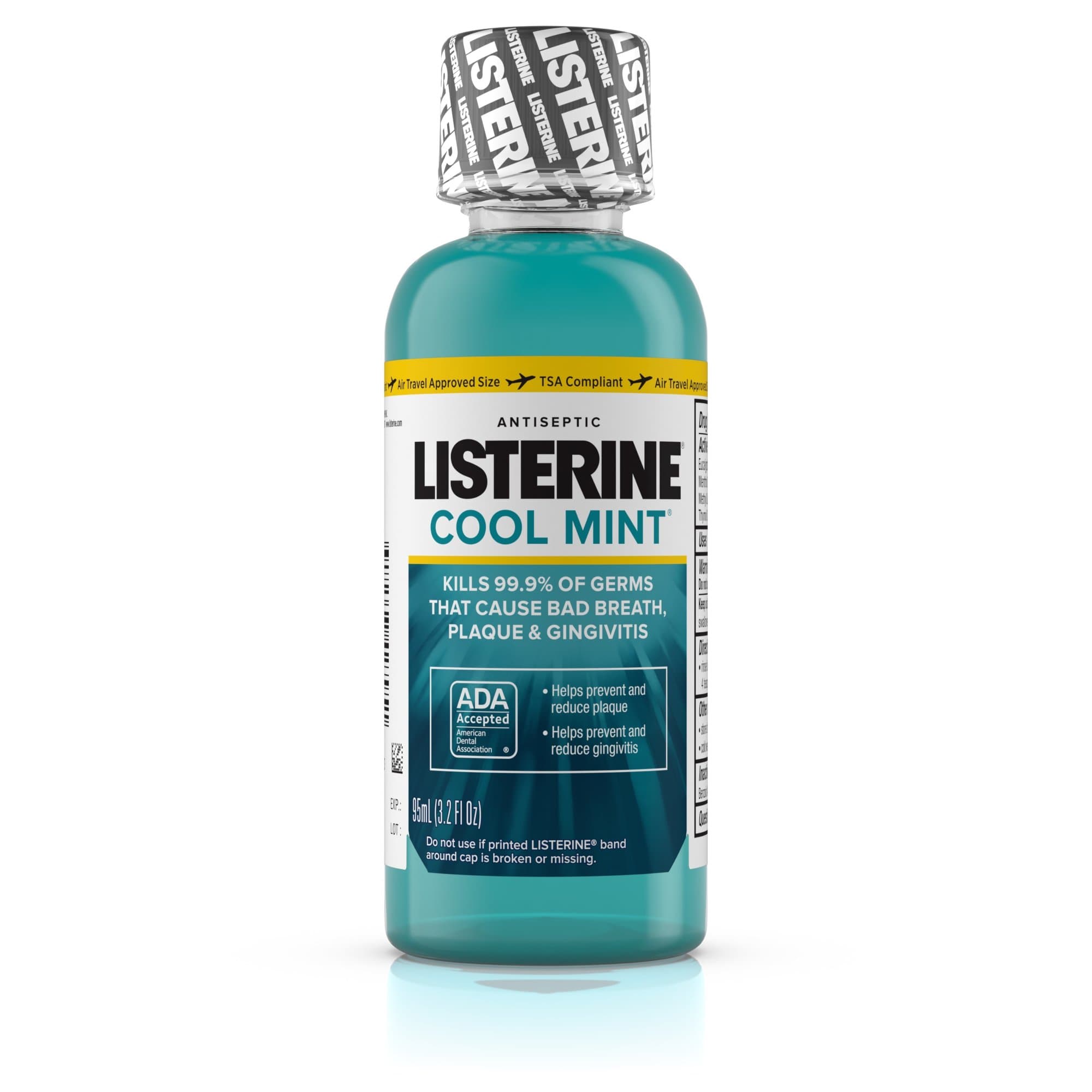 Picture of Listerine Cool Mint Antiseptic Mouthwash, 3.2 oz. Bottle
